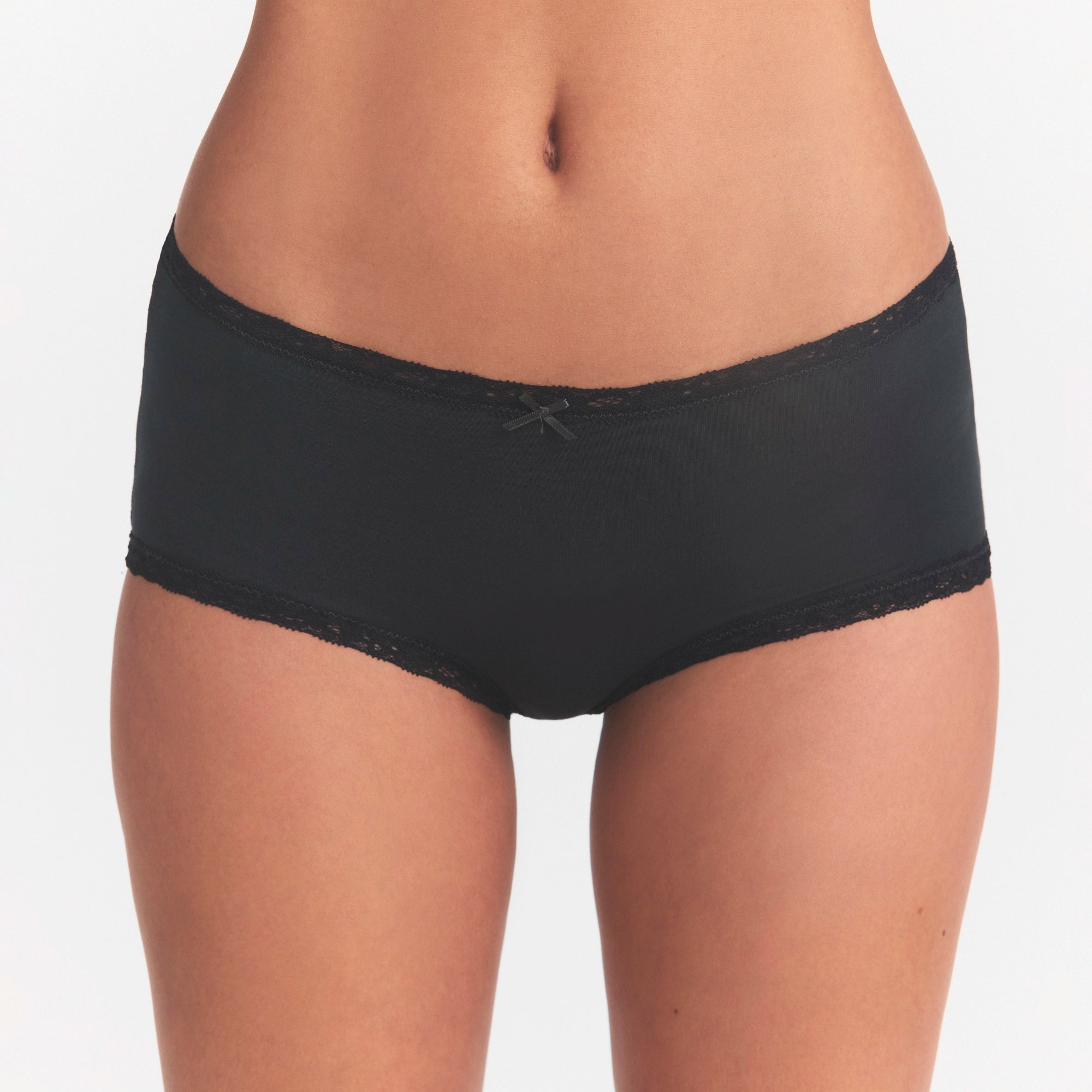 LIGHTWEIGHT COTTON LACE BOY SHORT | SOOT - Image 3