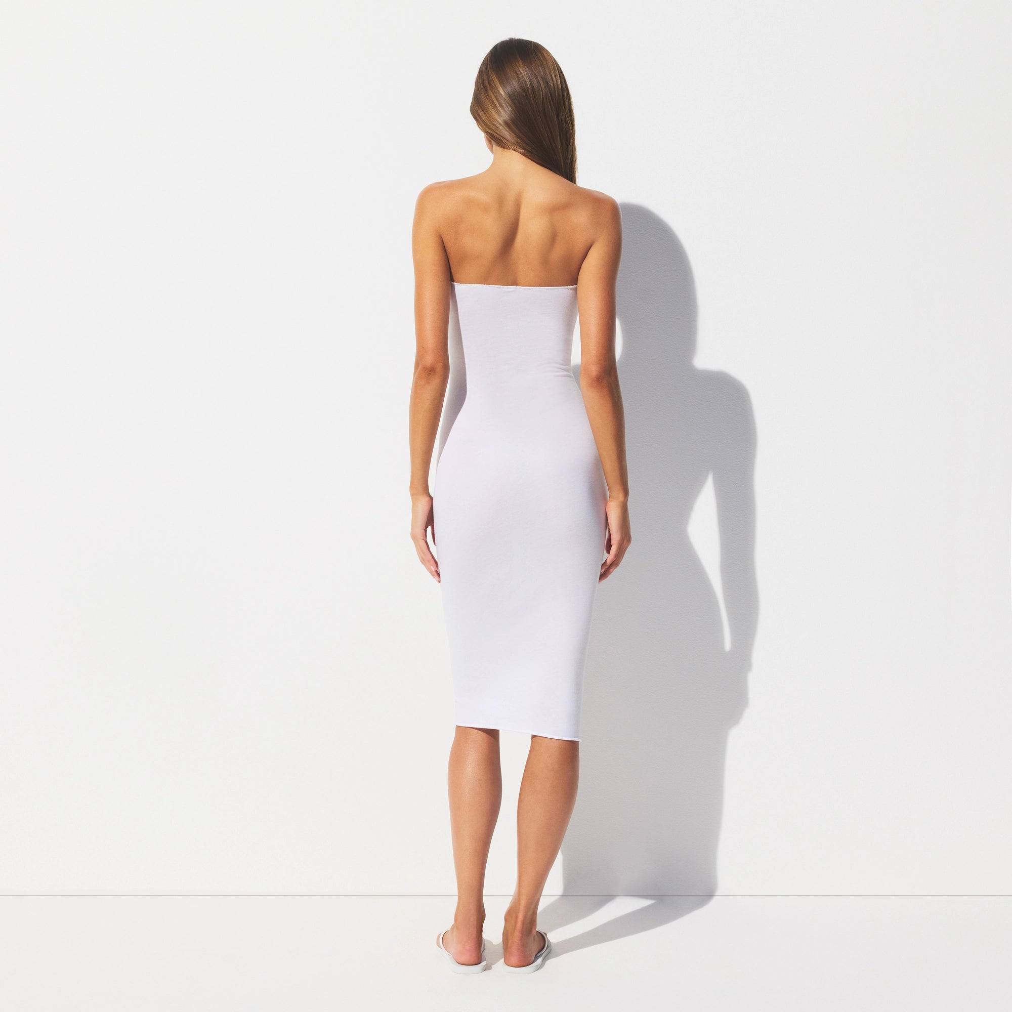 SWIM COVER-UPS COTTON TUBE DRESS | AIRBRUSH BEACH SCENE - Image 4