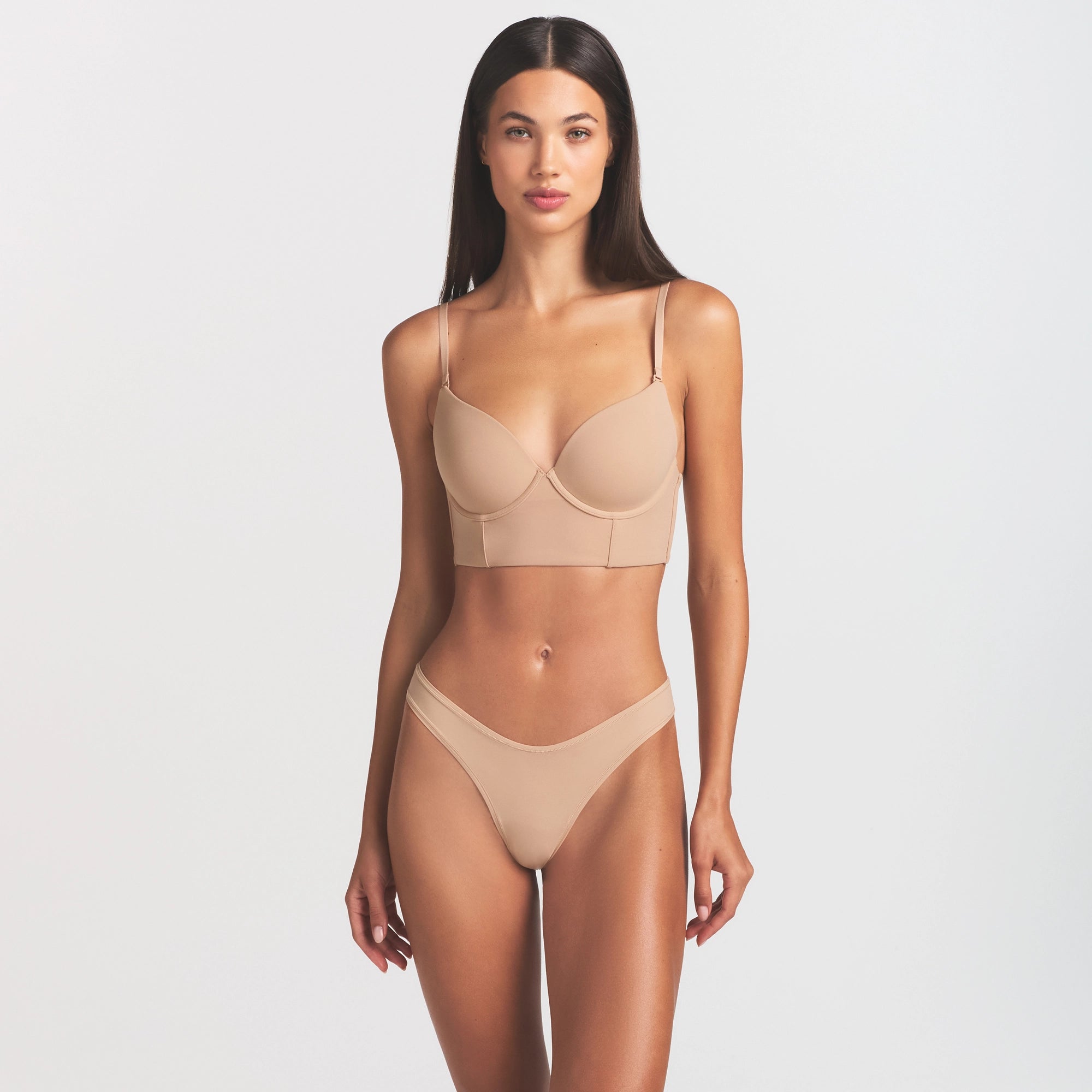 FITS EVERYBODY LOW BACK LONGLINE BRA | CLAY - Image 3