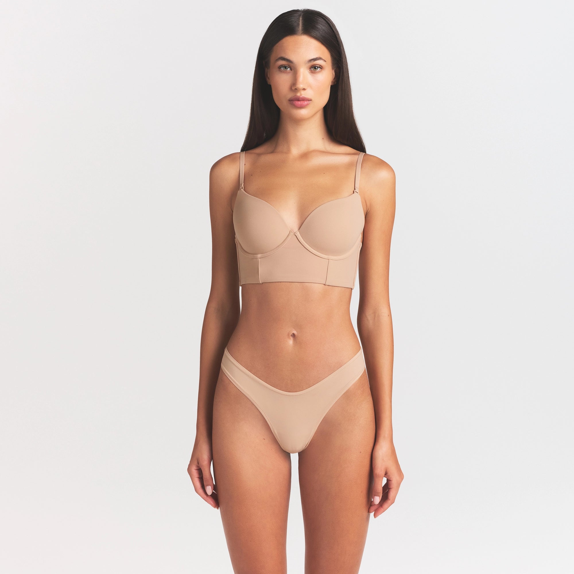 FITS EVERYBODY LOW BACK LONGLINE BRA | CLAY - Image 7