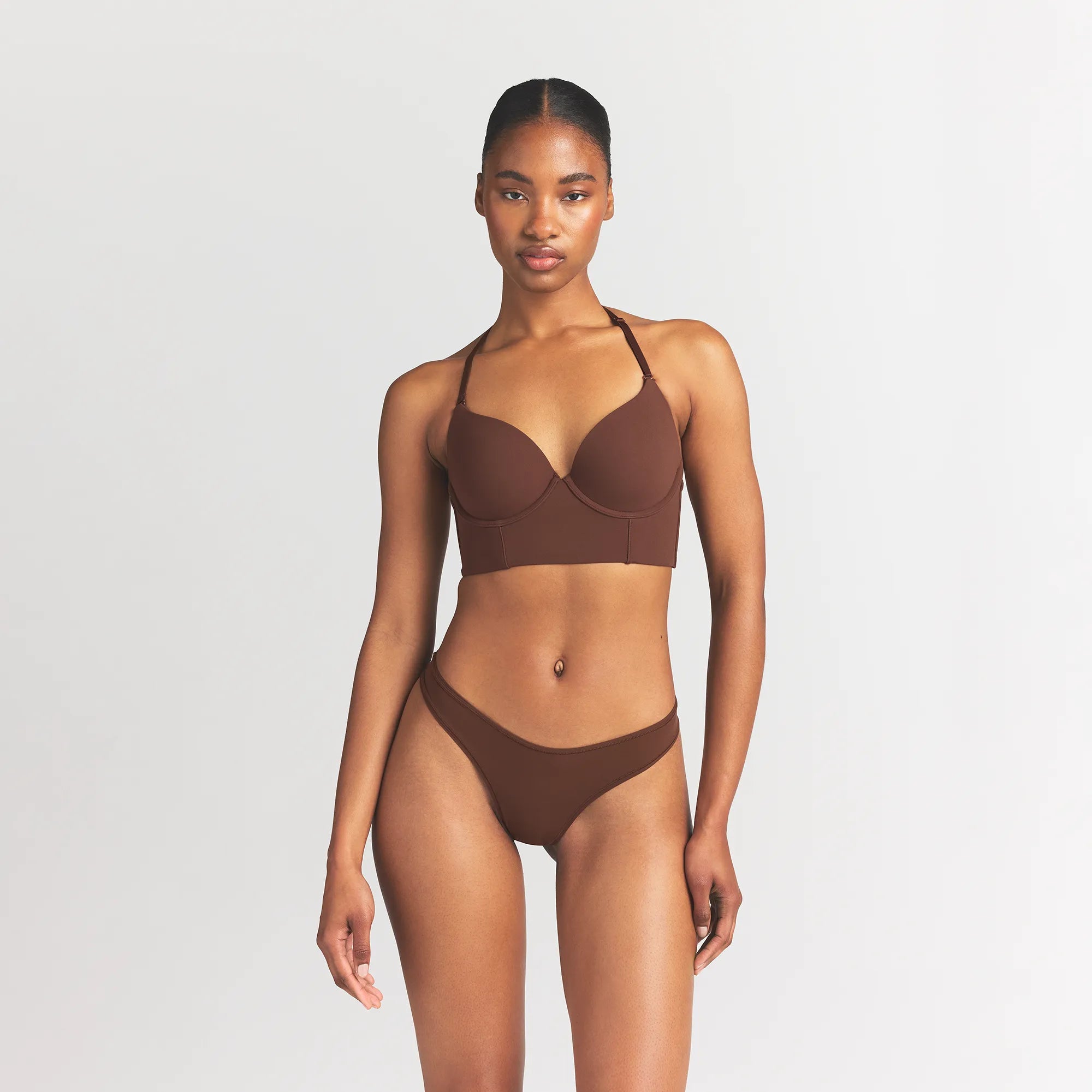 FITS EVERYBODY LOW BACK LONGLINE BRA | COCOA - Image 5