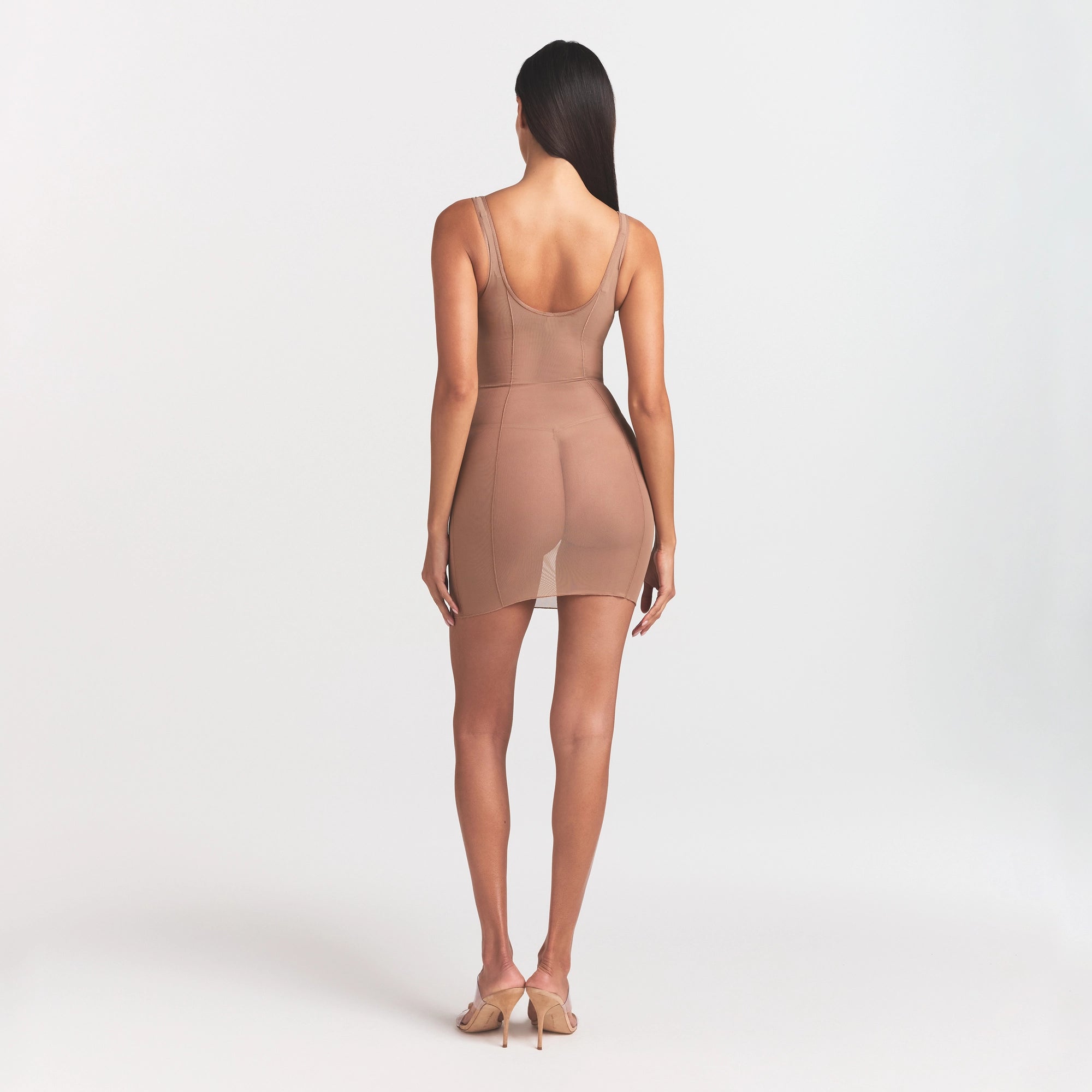 POWER MESH SHAPEWEAR OPEN BUST SLIP DRESS | SIENNA - Image 5