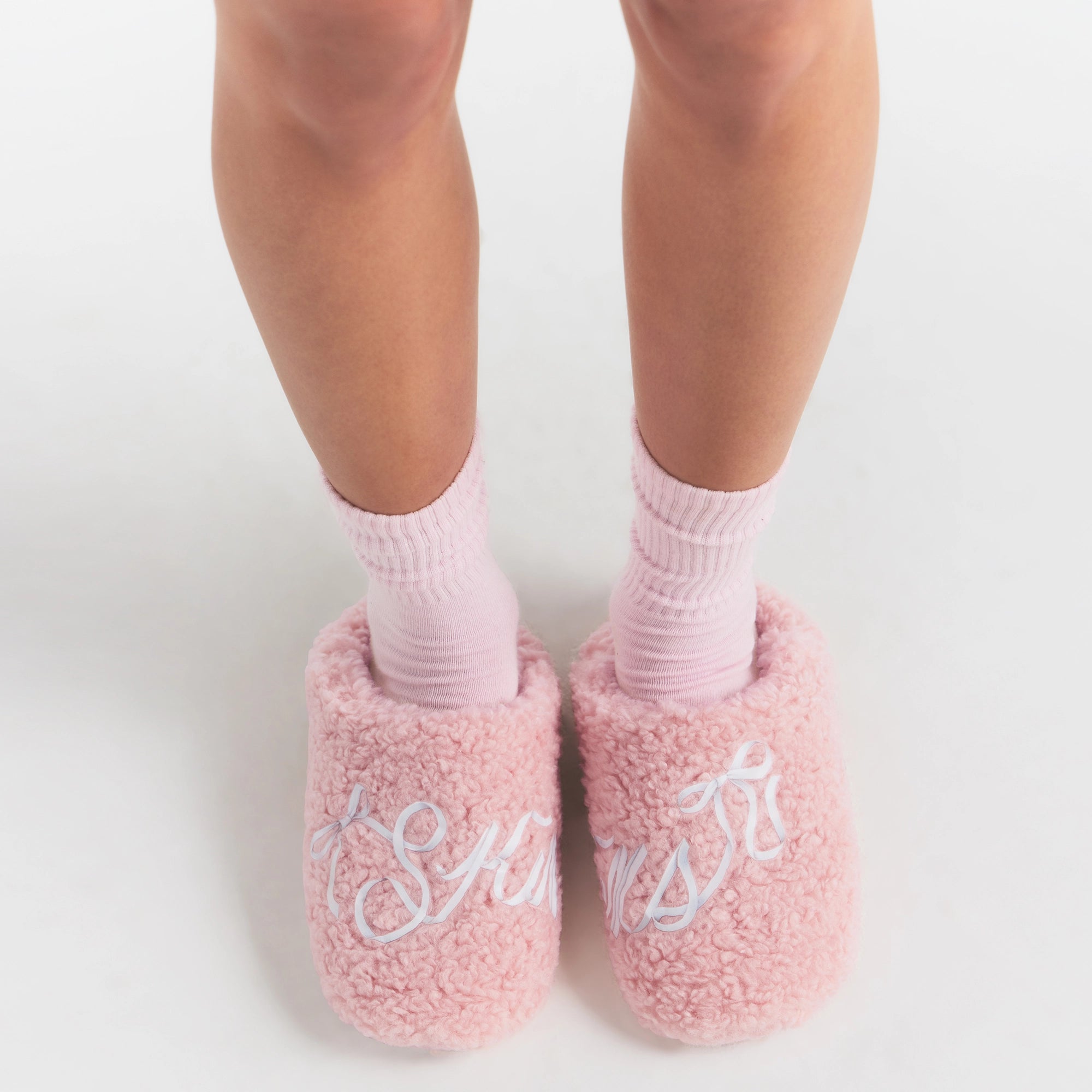 SKIMS ACCESSORIES SHERPA SLIPPER | PEONY SKIMS BOW - Image 2