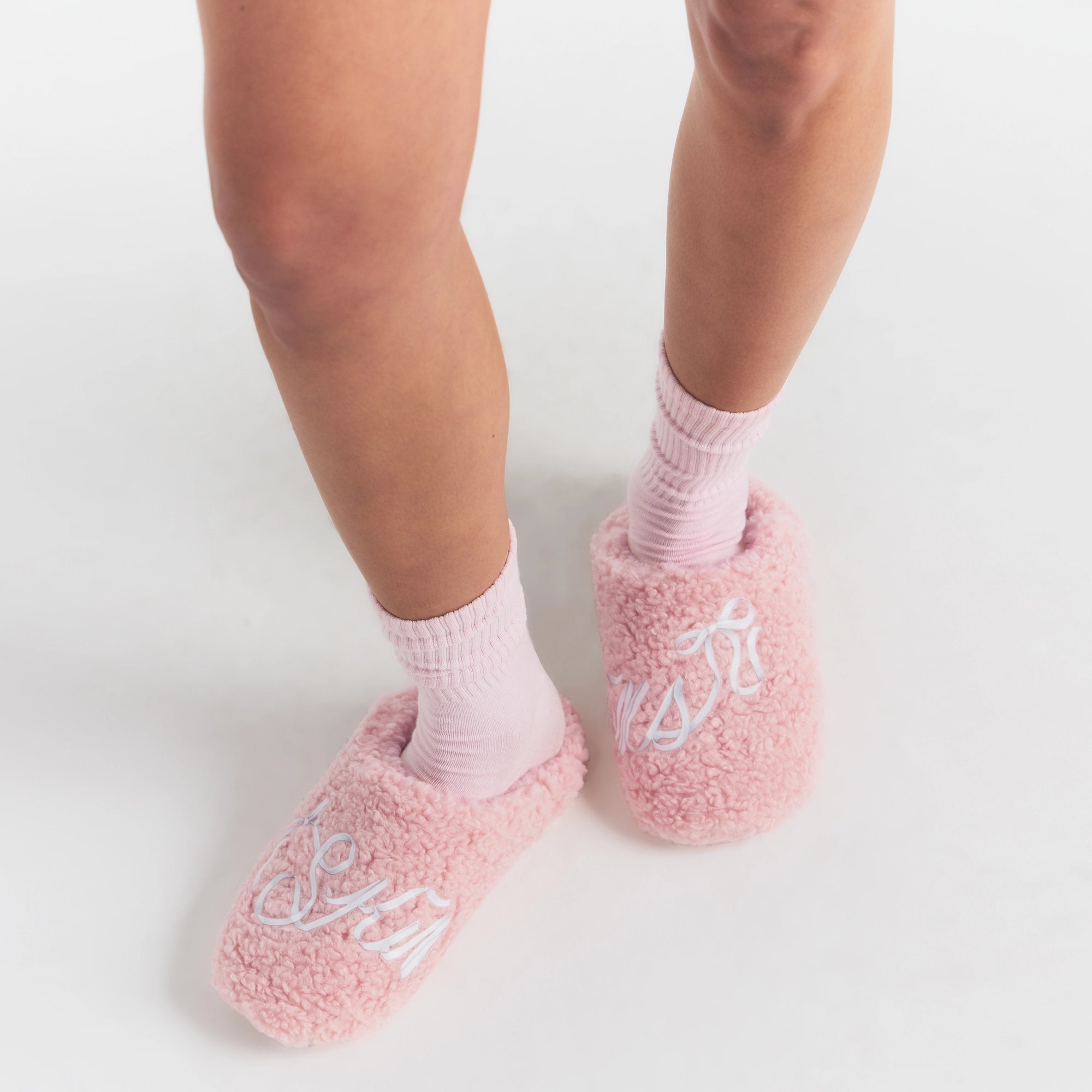 SKIMS ACCESSORIES SHERPA SLIPPER | PEONY SKIMS BOW - Image 4