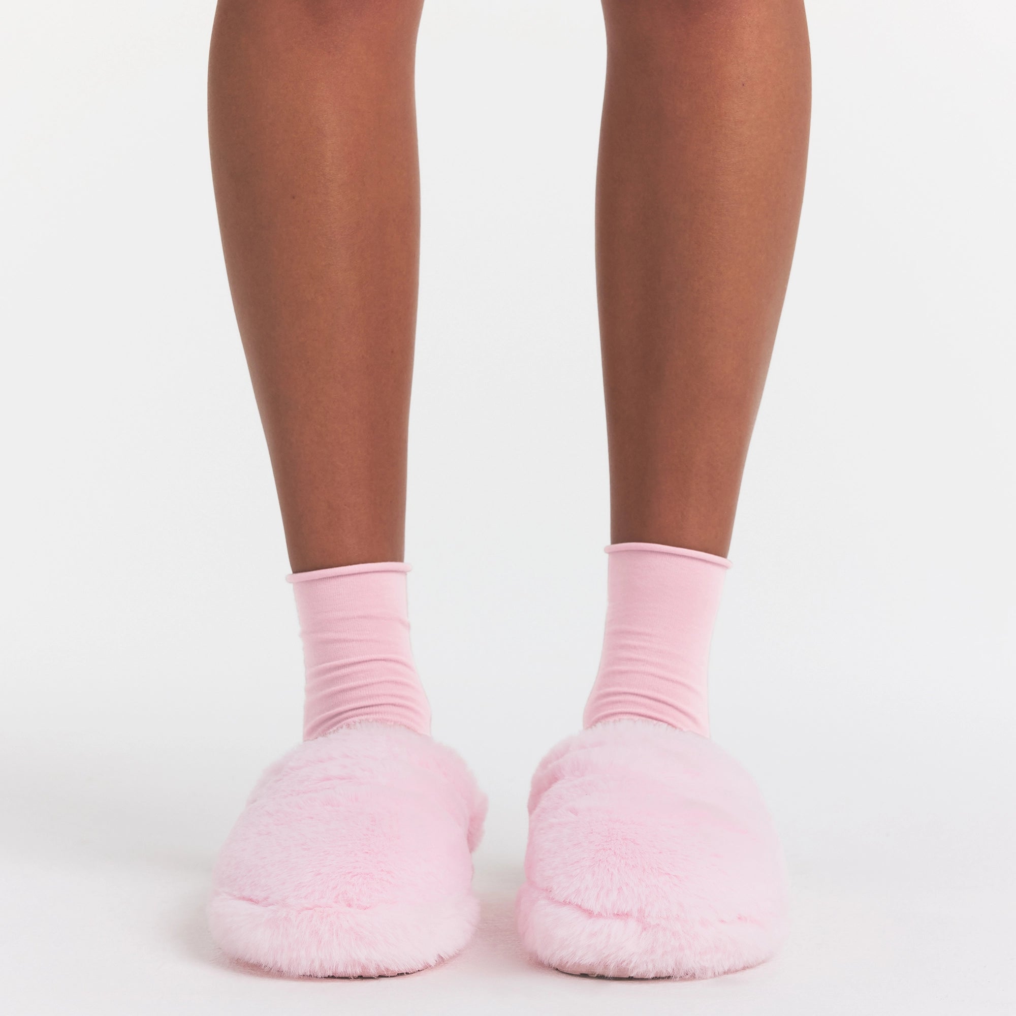 FAUX FUR SLIPPER | CHERRY BLOSSOM - Image 3