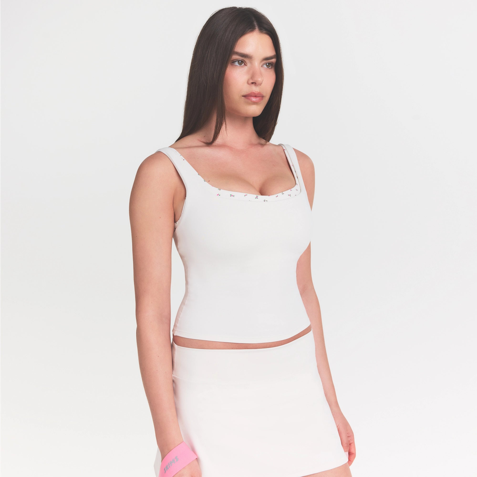 NikeSKIMS MATTE SQUARE NECK TANK | IVORY - Image 3