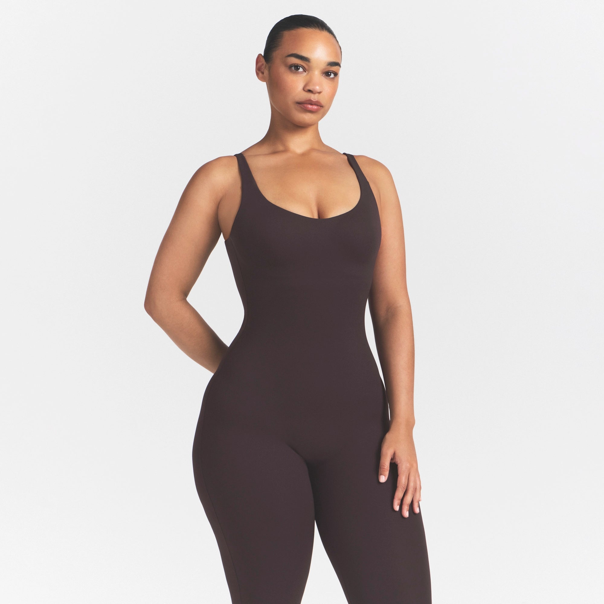 NikeSKIMS STUDIO STRETCH 29 ONE PIECE | DARK ROAST - Image 3