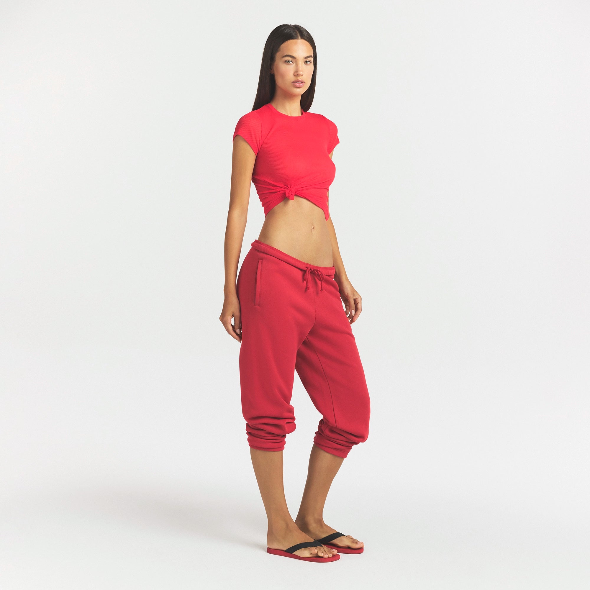 COTTON FLEECE CLASSIC JOGGER | WASHED RED - Image 3