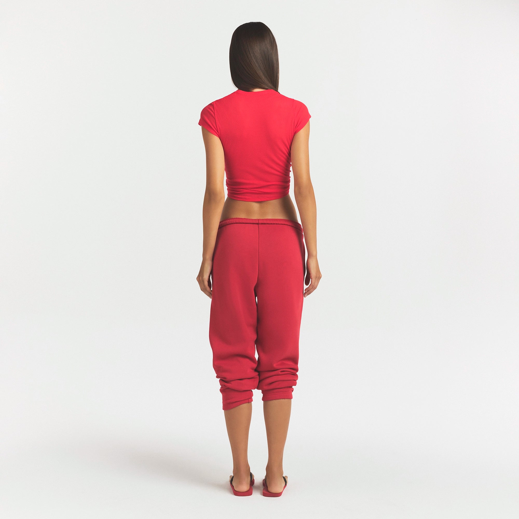 COTTON FLEECE CLASSIC JOGGER | WASHED RED - Image 5