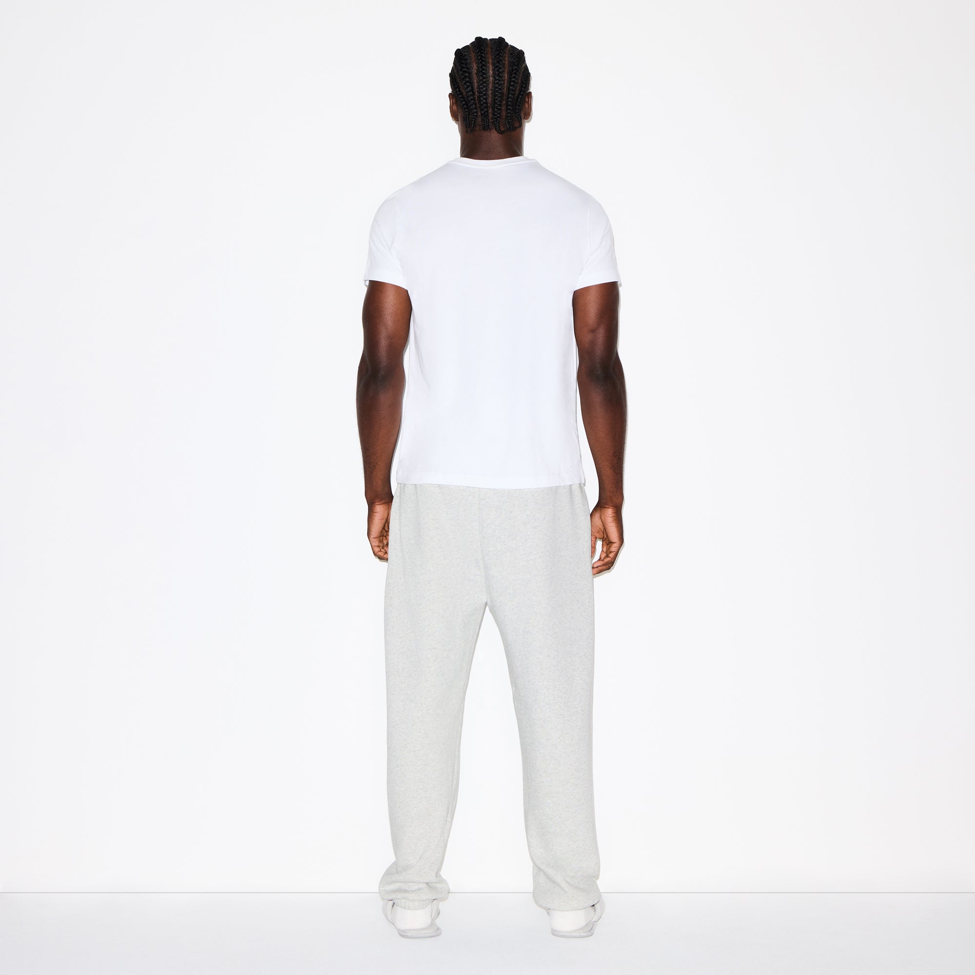 FLEECE LOUNGE MENS RELAXED JOGGER | LIGHT HEATHER GREY - Image 5