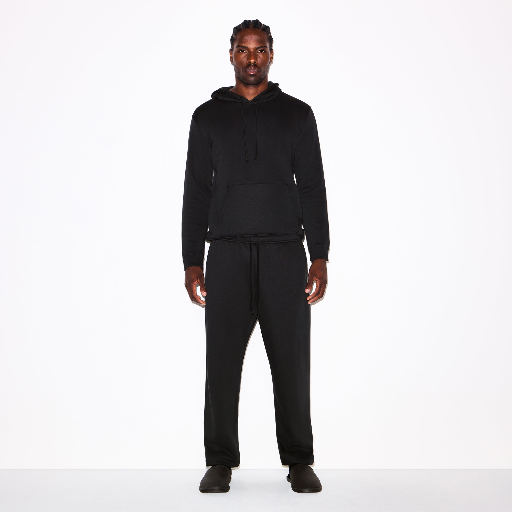 FLEECE LOUNGE MENS RELAXED JOGGER | WASHED ONYX - Image 4