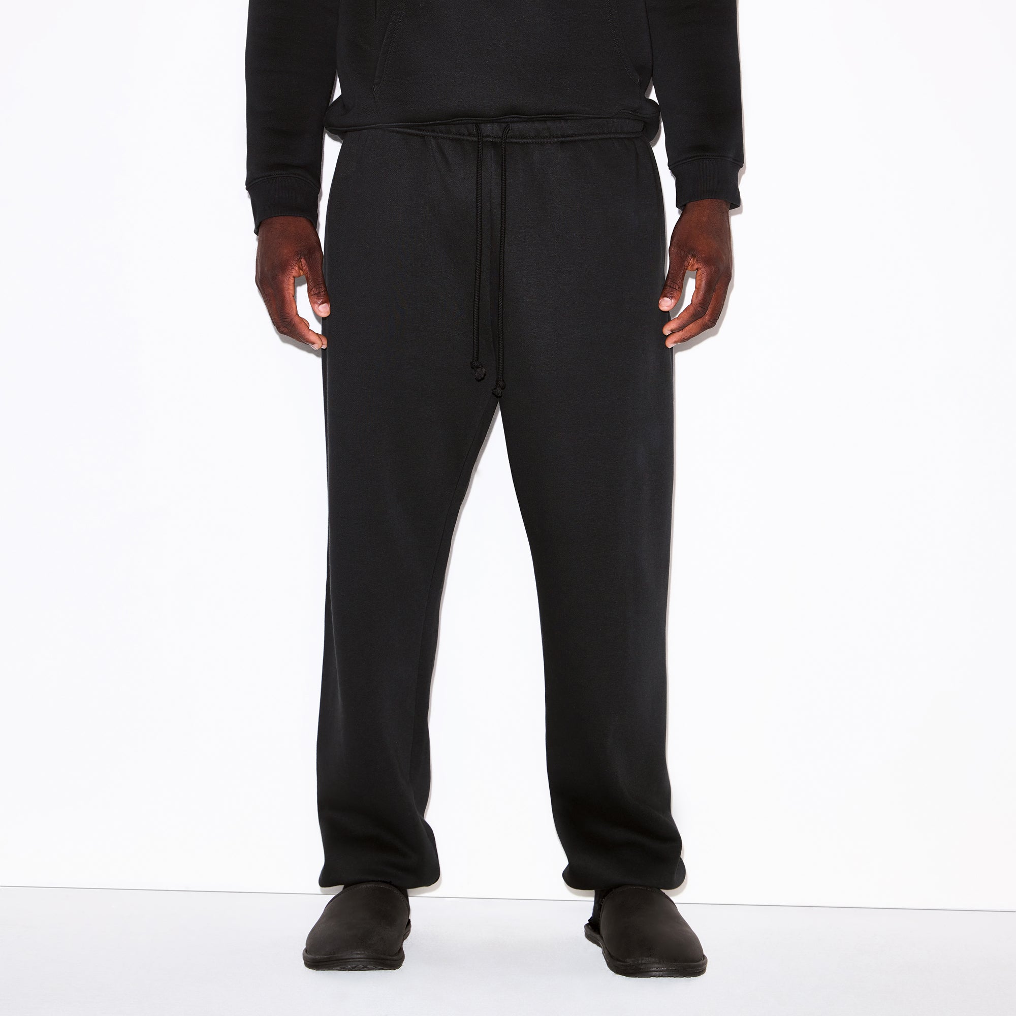 FLEECE LOUNGE MENS RELAXED JOGGER | WASHED ONYX - Image 3