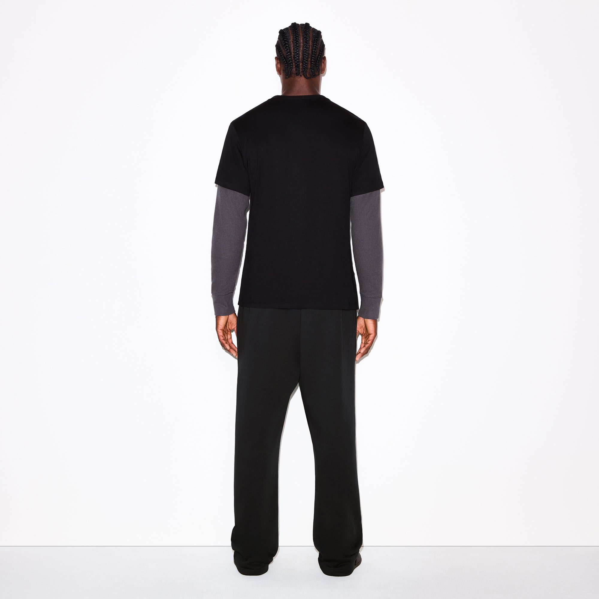 FLEECE LOUNGE MENS CLASSIC STRAIGHT LEG PANT | WASHED ONYX - Image 4