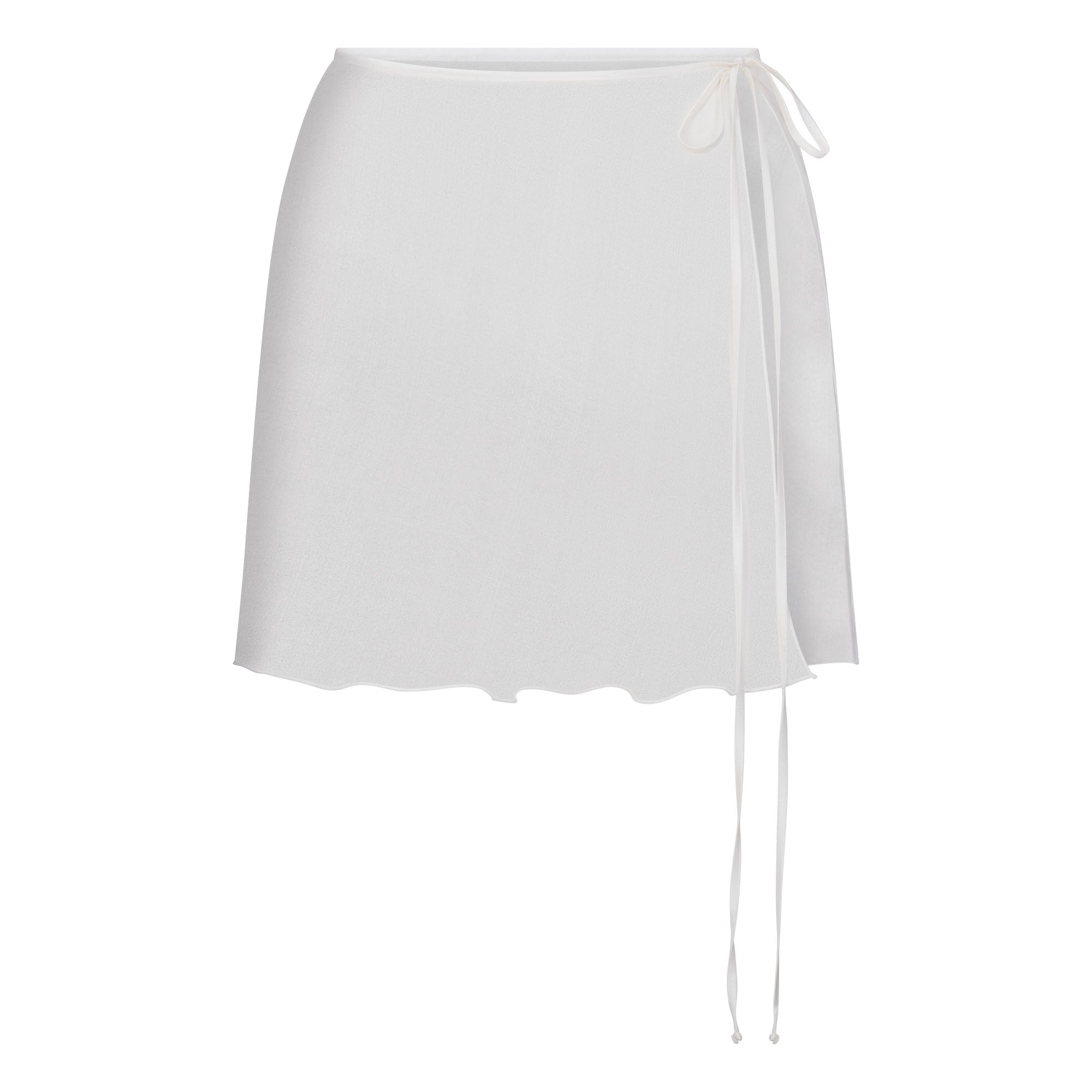 SKIMS ROMANCE TIE SIDE MINI SKIRT | IVORY