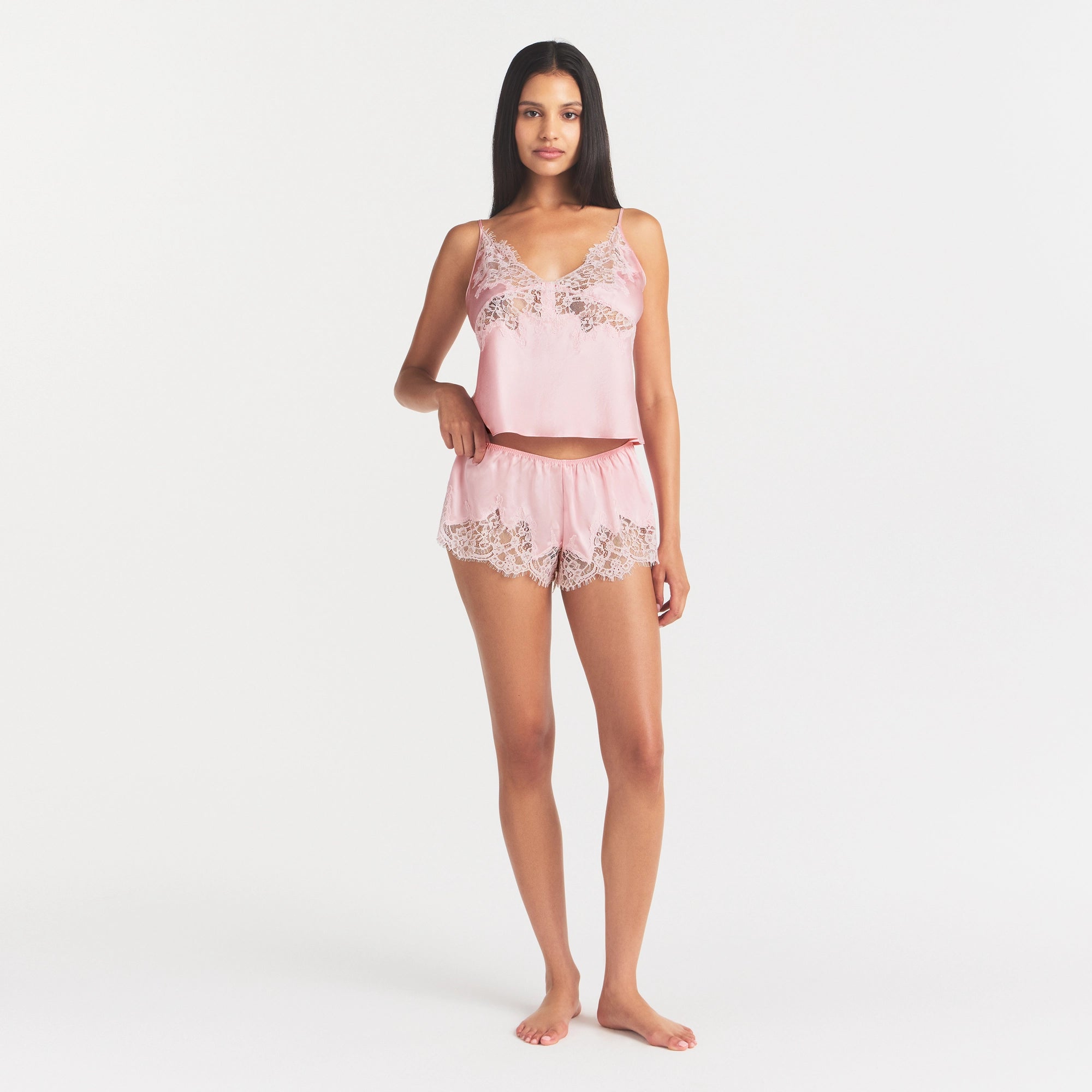 SILK LACE SHORT | PEONY TONAL - Image 2