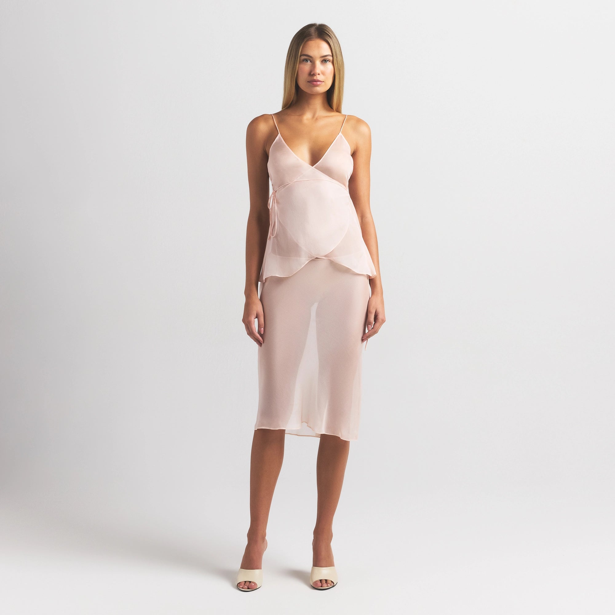SKIMS ROMANCE WRAP CAMI TOP | PRIMROSE - Image 2