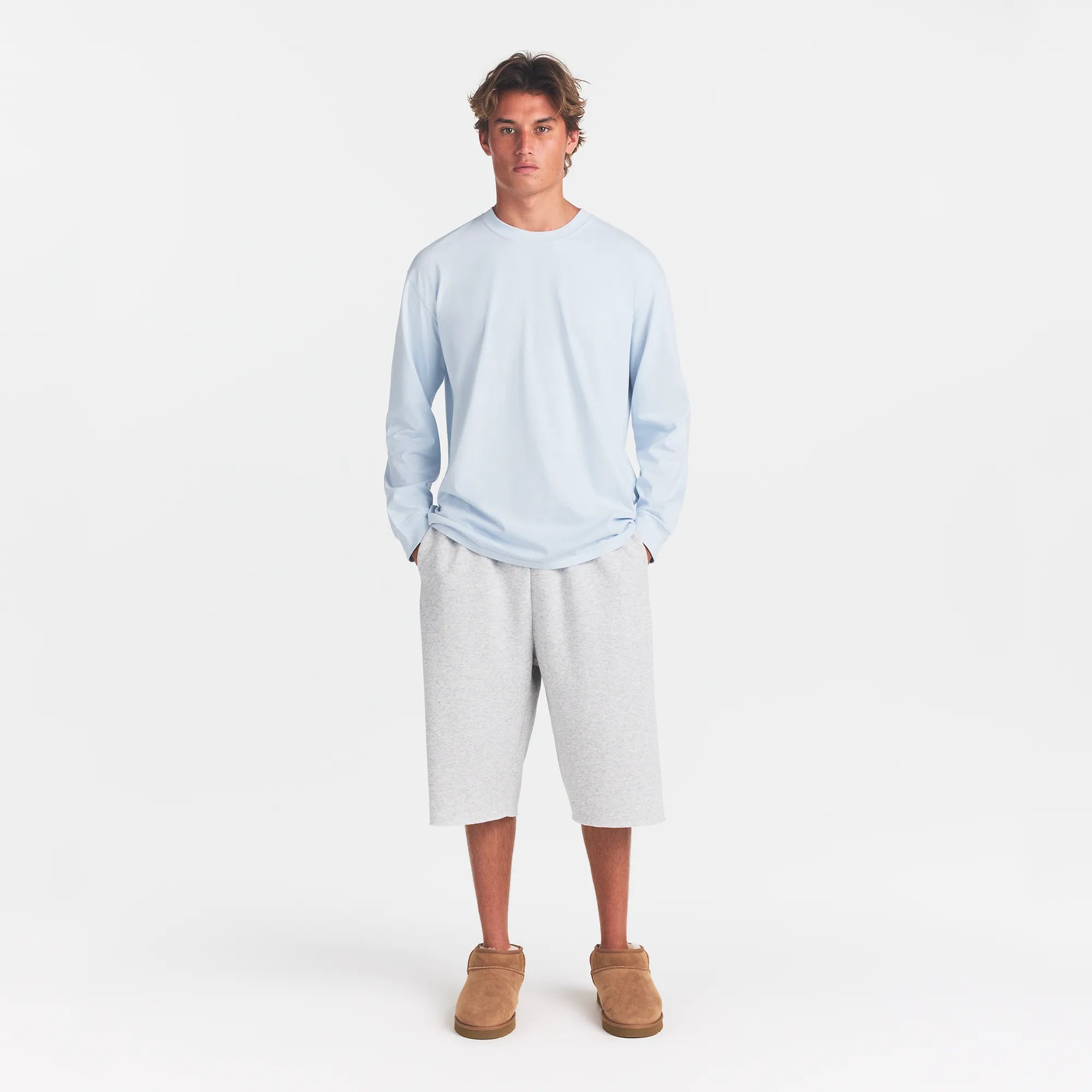 HEAVYWEIGHT COTTON MENS RELAXED LONG SLEEVE T-SHIRT | ATMOSPHERE - Image 2