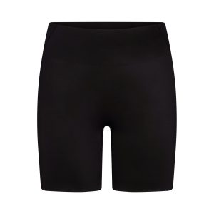 NikeSKIMS SATIN SHINE BONDED WAIST 7 BIKER SHORT | OBSIDIAN