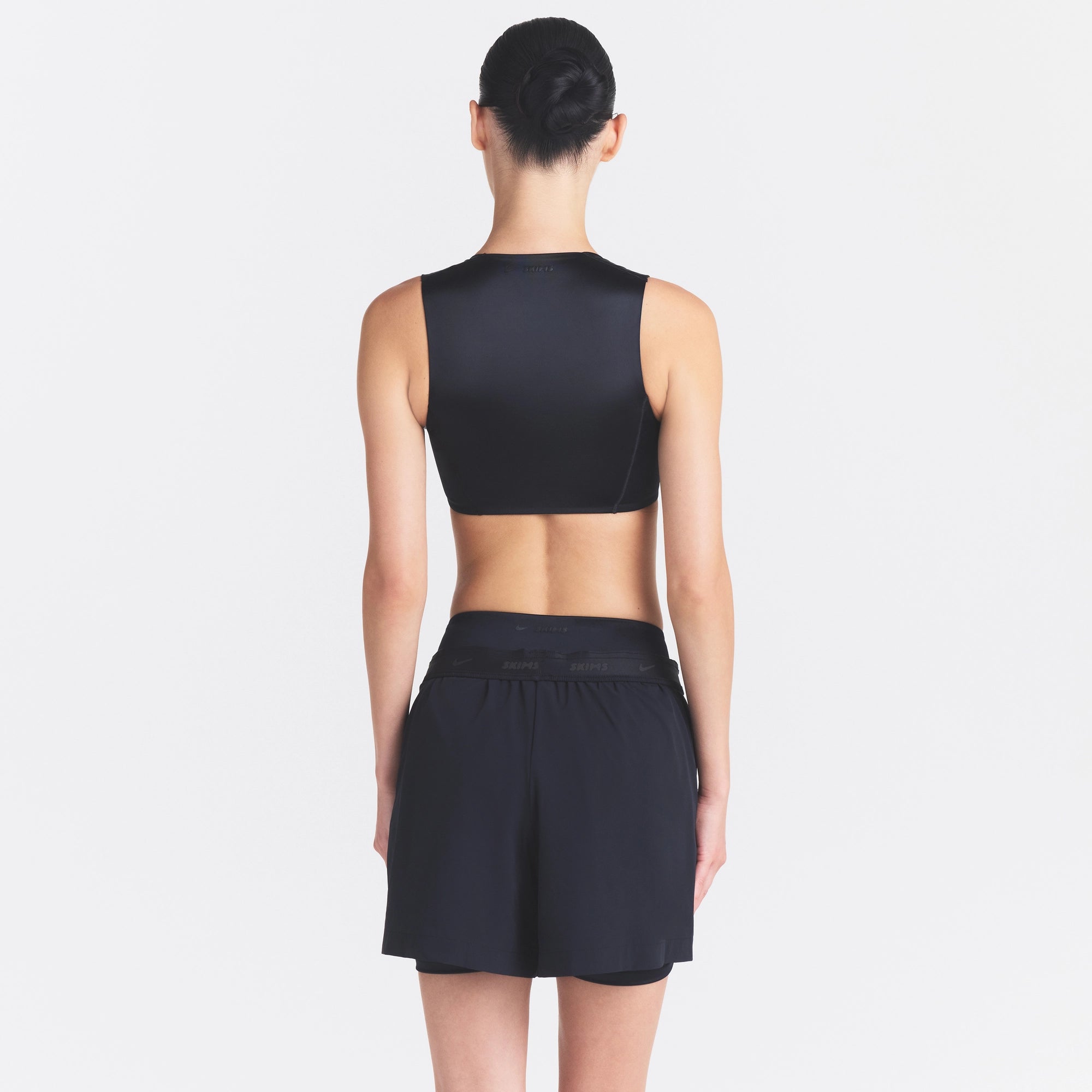 NikeSKIMS STRETCH NYLON 5 TRACK SHORT | OBSIDIAN - Image 4