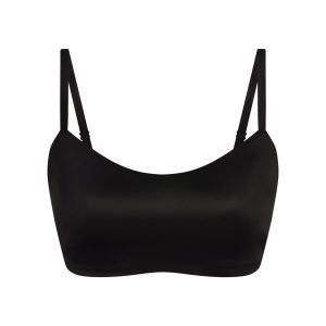 NikeSKIMS SATIN SHINE SCOOP CAMI BRA | OBSIDIAN