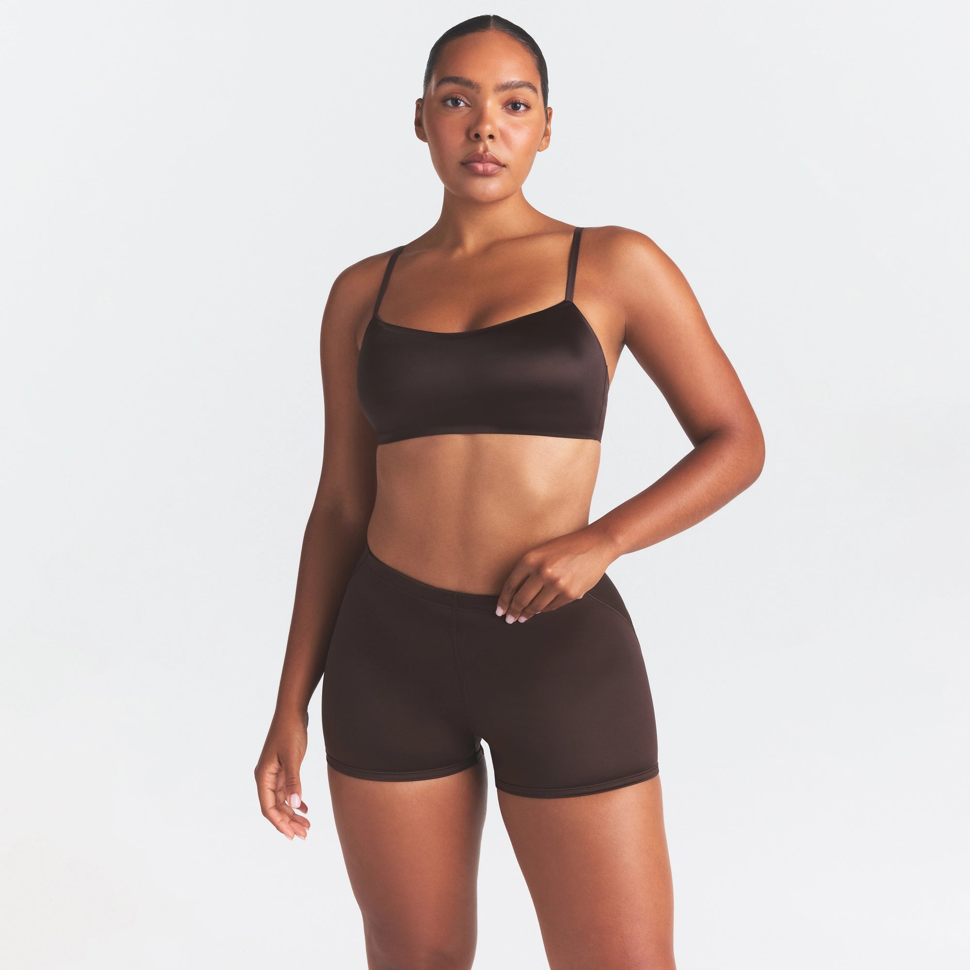 NikeSKIMS SATIN SHINE SCOOP CAMI BRA | PHOENIX - Image 3