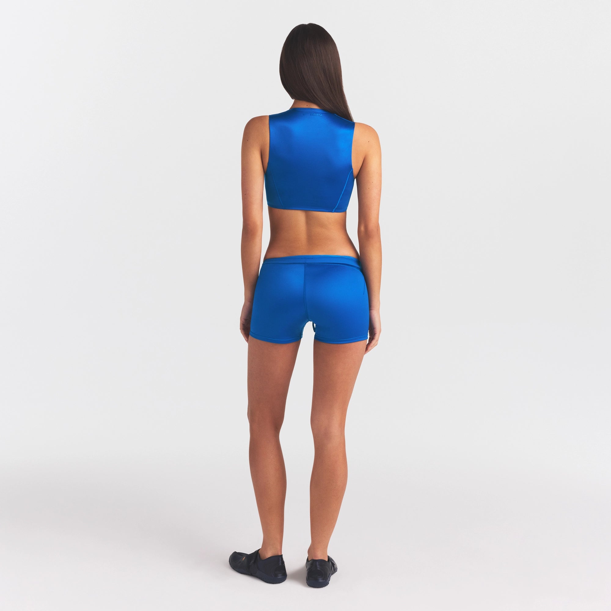 NikeSKIMS SATIN SHINE WIDE SCOOP BRA | COBALT - Image 5