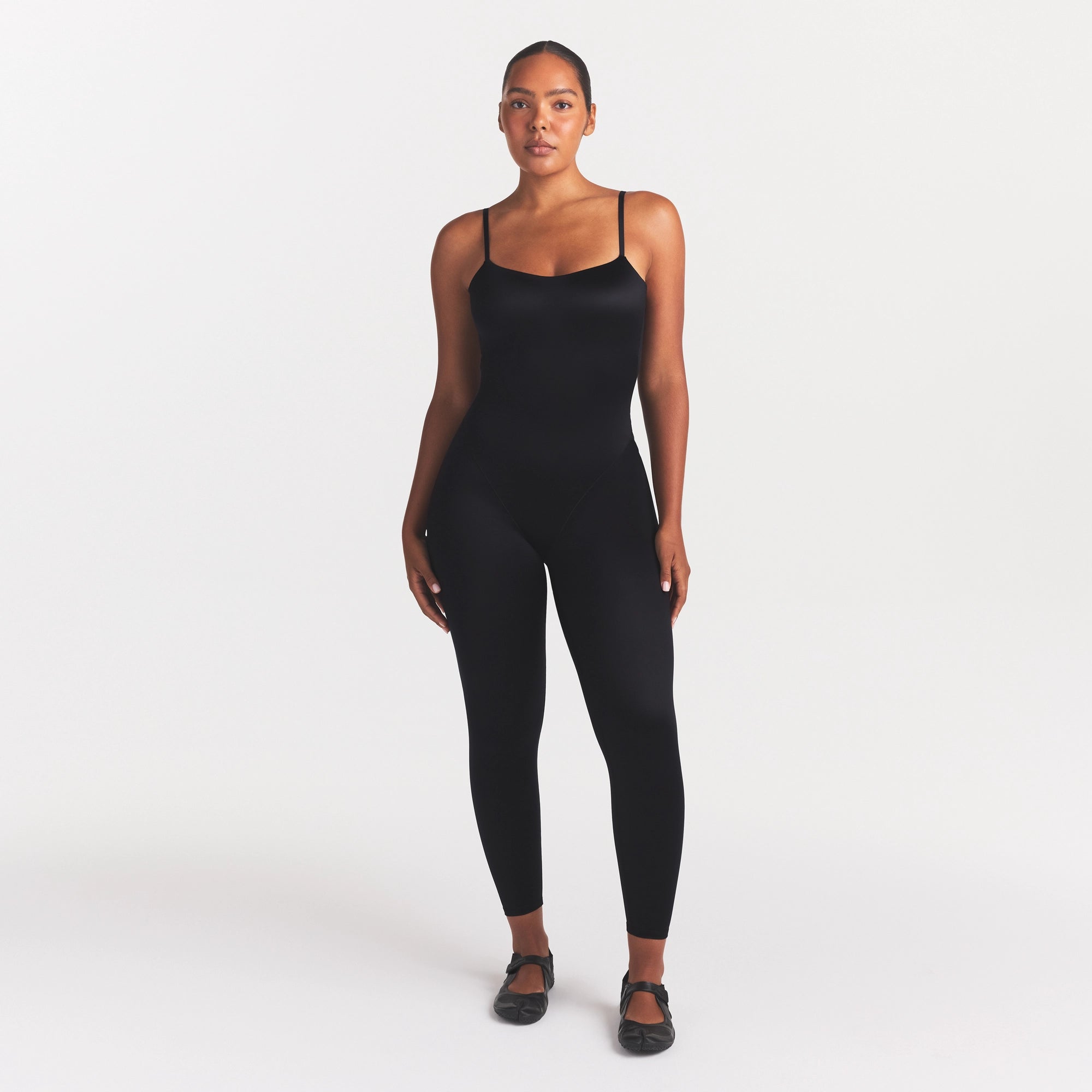 NikeSKIMS SATIN SHINE CAMI 26 ONE PIECE | OBSIDIAN - Image 2