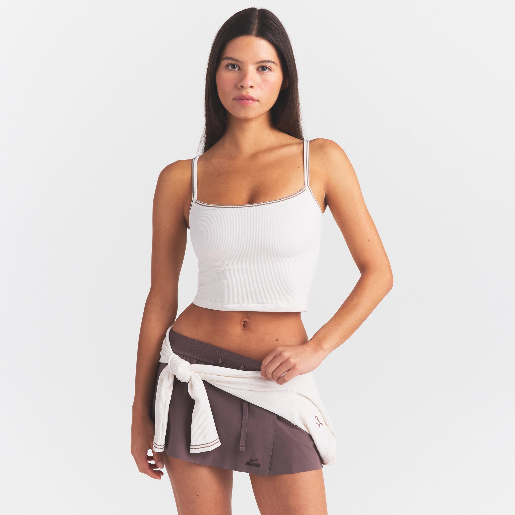 NikeSKIMS RIBBED SEAMLESS CAMI | IVORY - Image 2