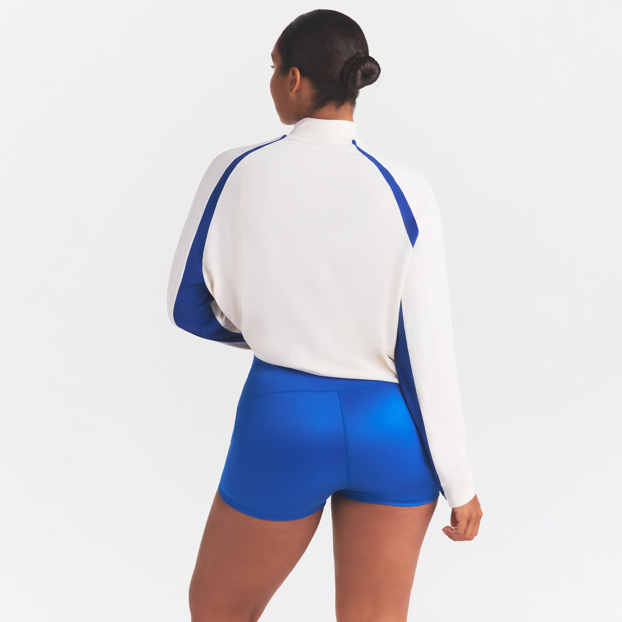 NikeSKIMS STRETCH KNIT LONG SLEEVE HALF ZIP | IVORY - Image 5