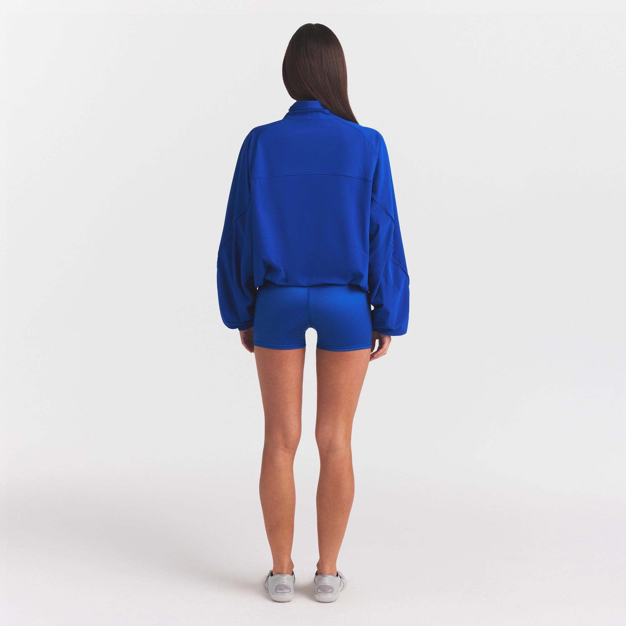NikeSKIMS STRETCH NYLON OVERSIZED TRACK JACKET | COBALT - Image 5