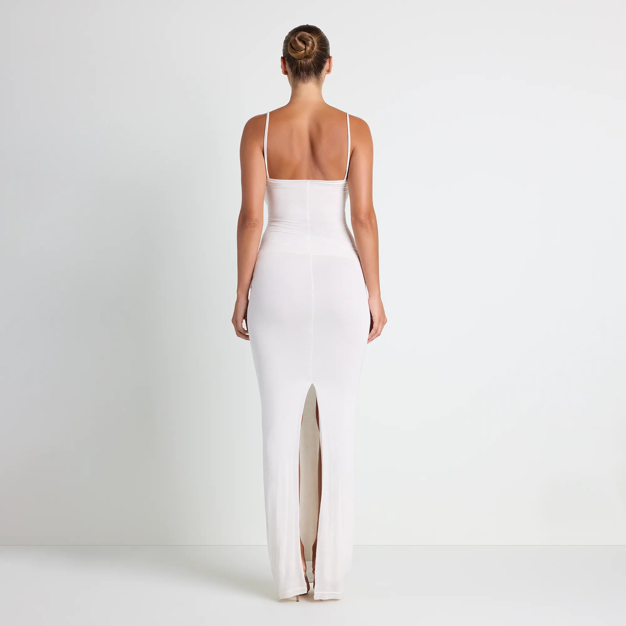 VETTESE X SKIMS SHEER MODAL LONG DRESS | ECRU - Image 6