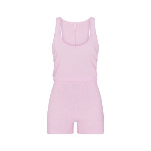 WORN IN JERSEY HEART ONESIE | BABY PINK