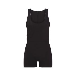 WORN IN JERSEY HEART ONESIE | WASHED ONYX