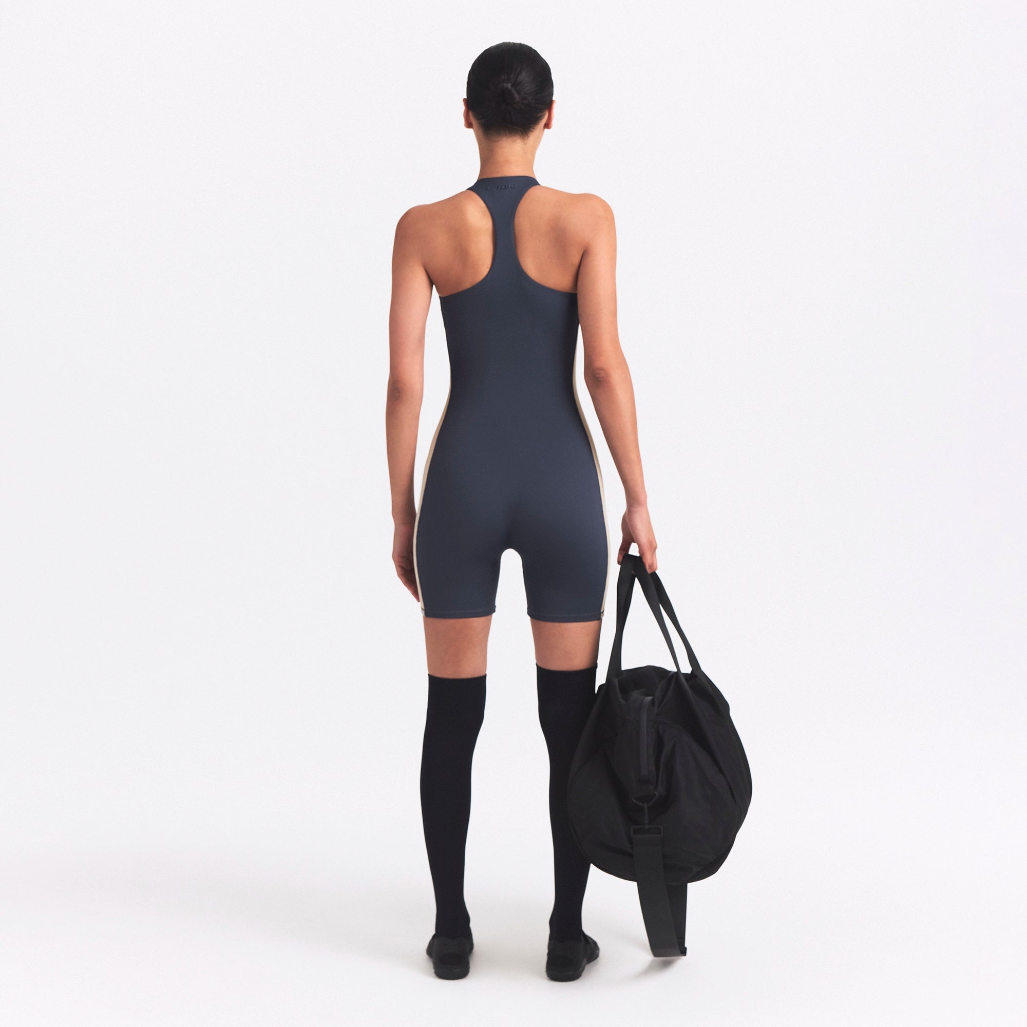 NikeSKIMS MATTE SHINE MIX RACERBACK 5 ONE PIECE | DEEP ROYAL AND STONE - Image 5