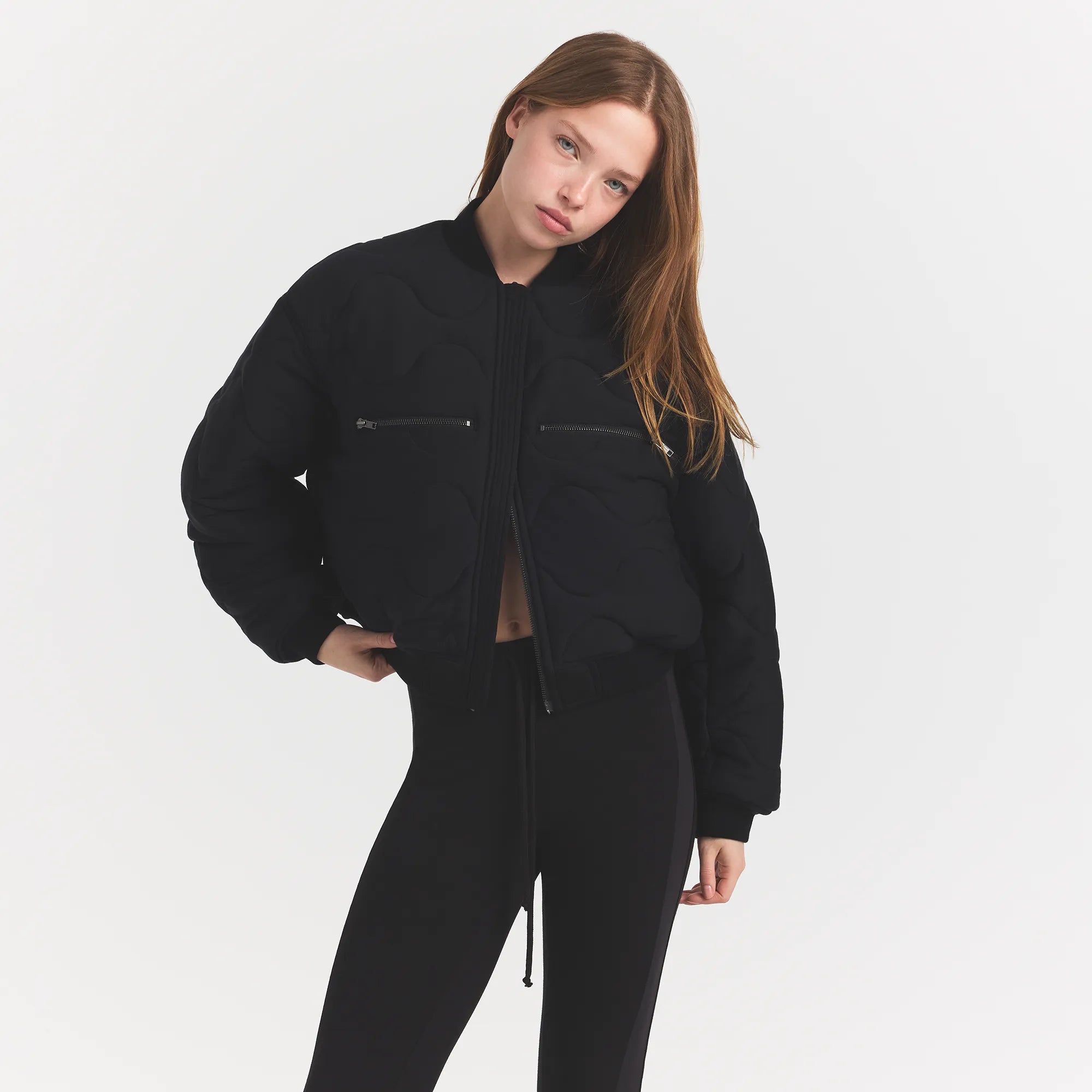 NEOPRENE OUTERWEAR REVERSIBLE BOMBER JACKET | OBSIDIAN - Image 4