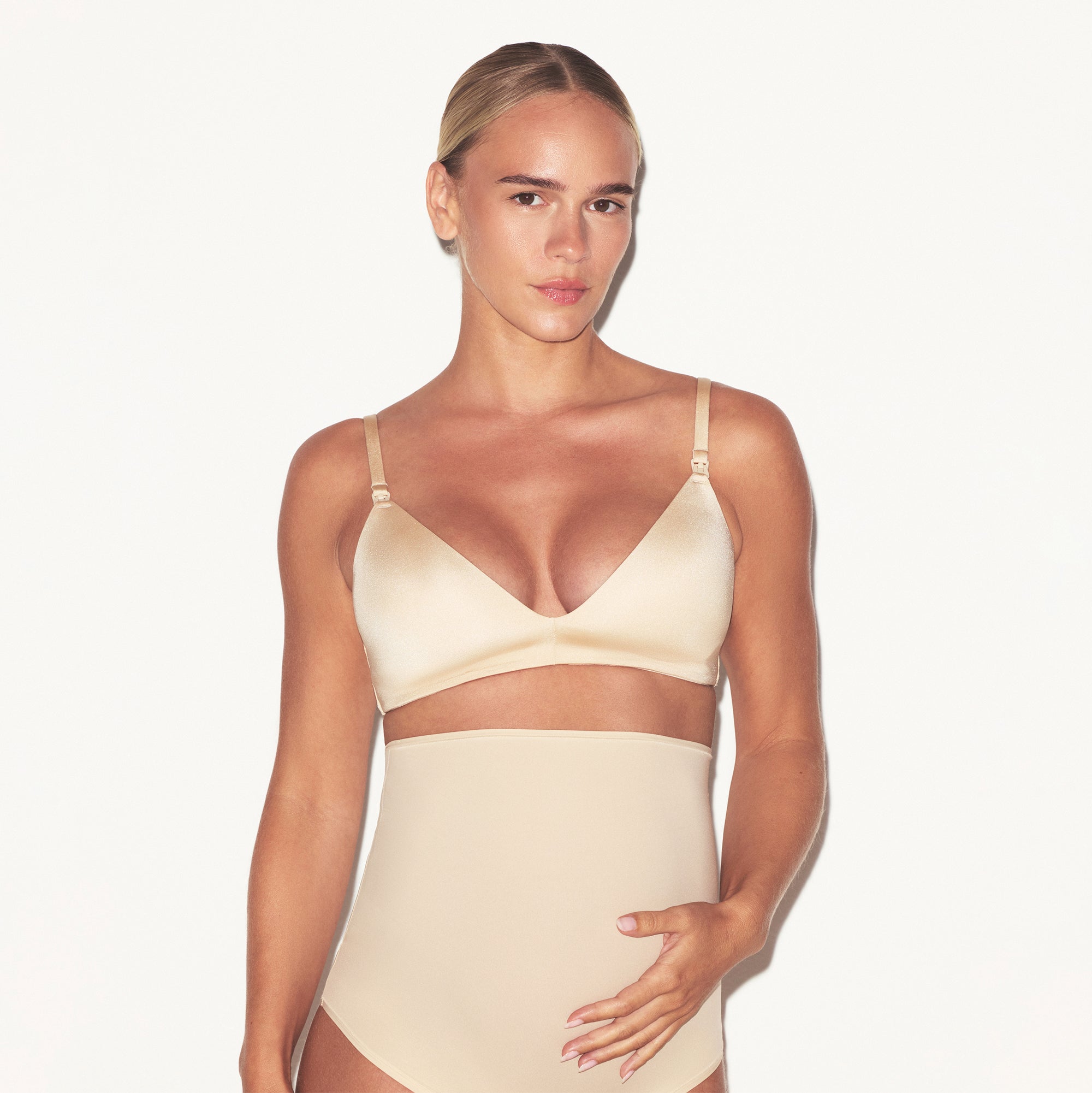 WIRELESS FORM MATERNITY NURSING BRA | SAND - Image 3