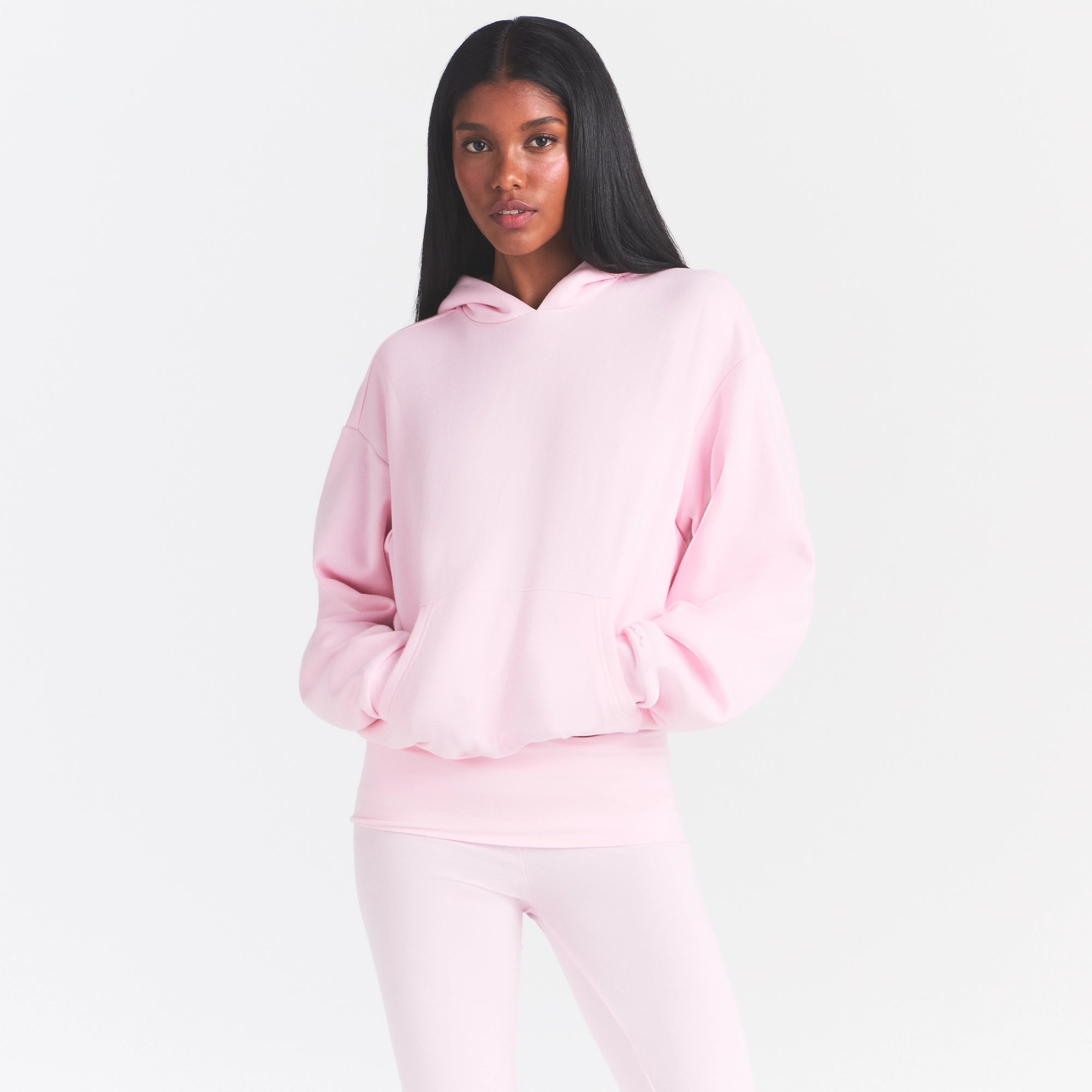 COTTON FLEECE CLASSIC HOODIE | CHERRY BLOSSOM - Image 4