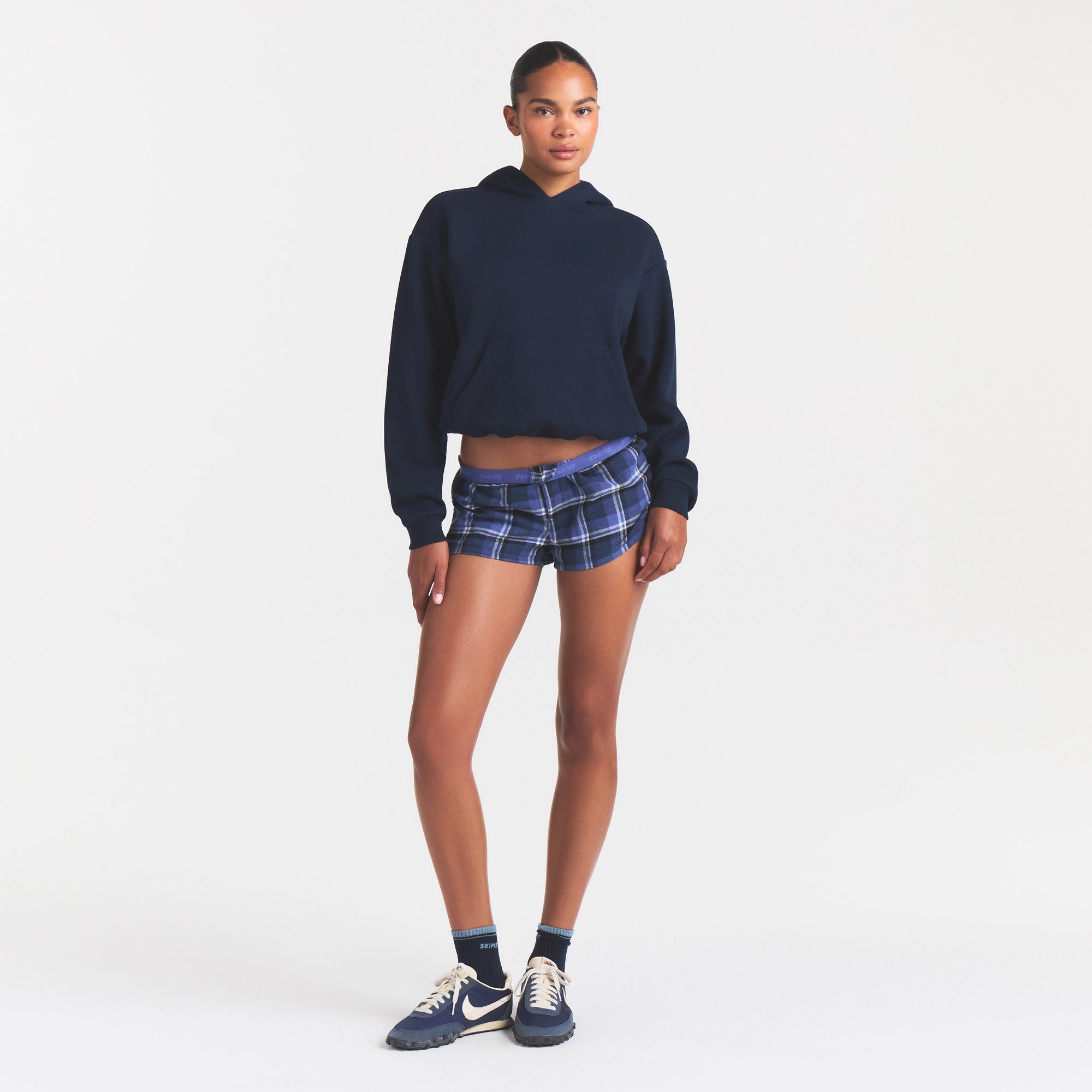 COTTON FLEECE CLASSIC HOODIE | NAVY - Image 2