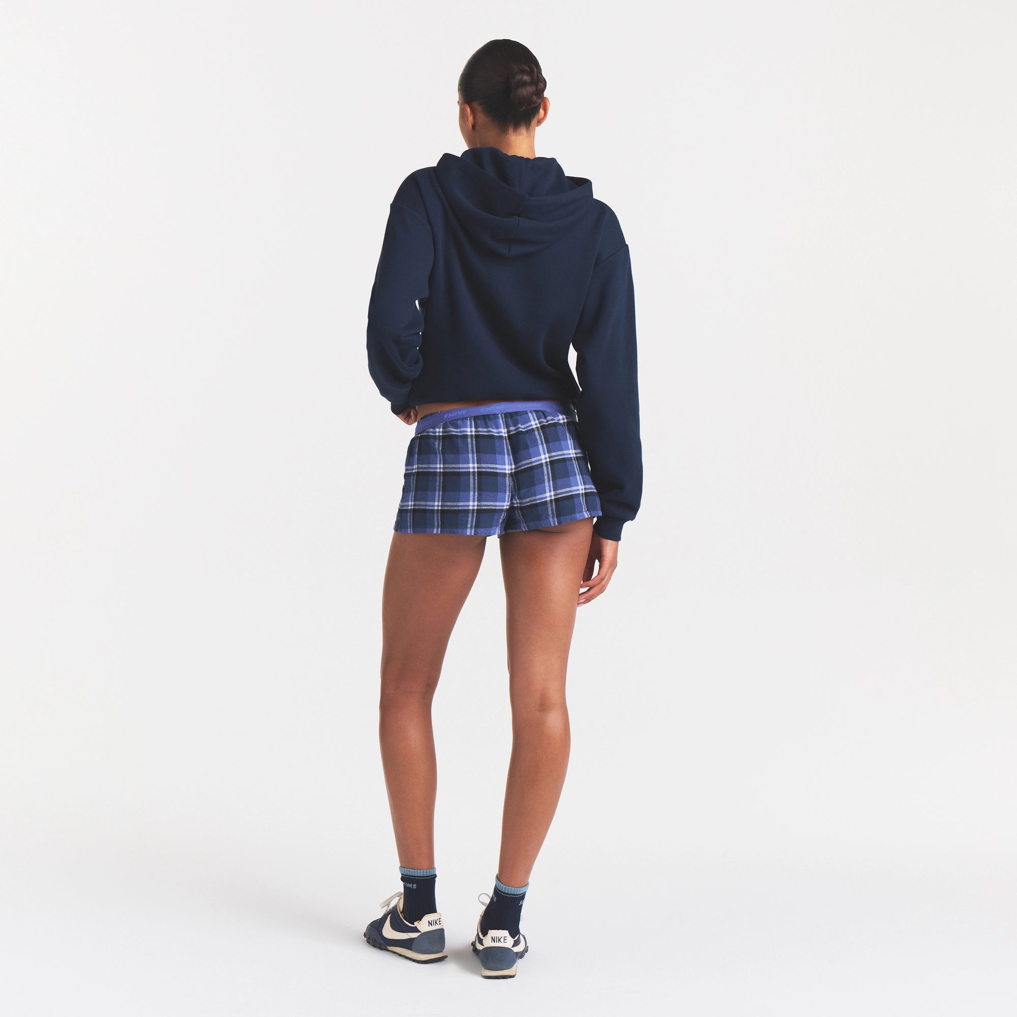 COTTON FLEECE CLASSIC HOODIE | NAVY - Image 4