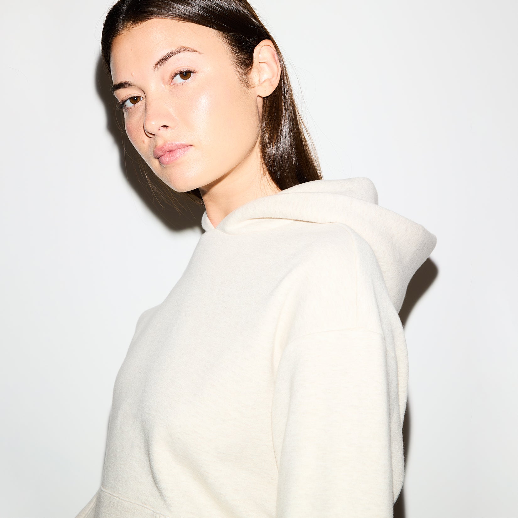 COTTON FLEECE CLASSIC HOODIE | OATMEAL HEATHER - Image 5