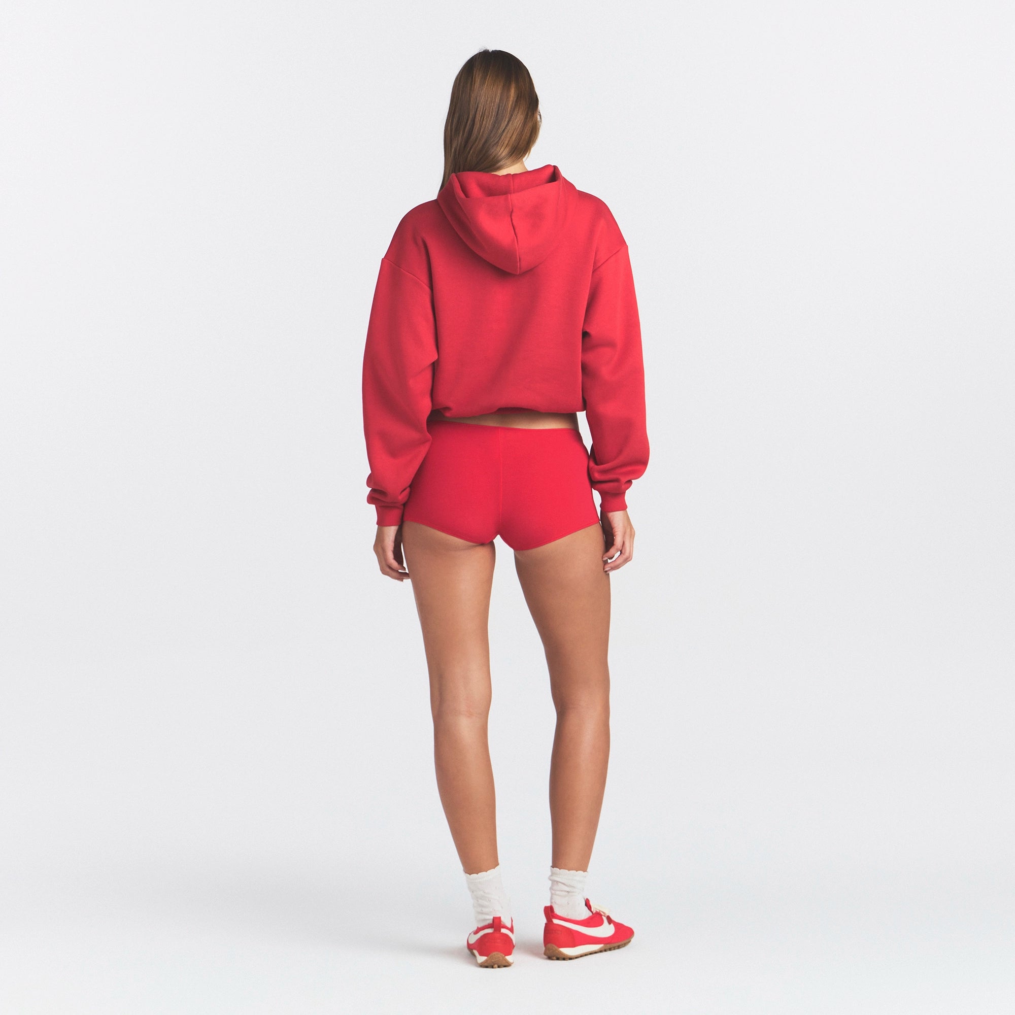 COTTON FLEECE CLASSIC HOODIE | WASHED RED - Image 5