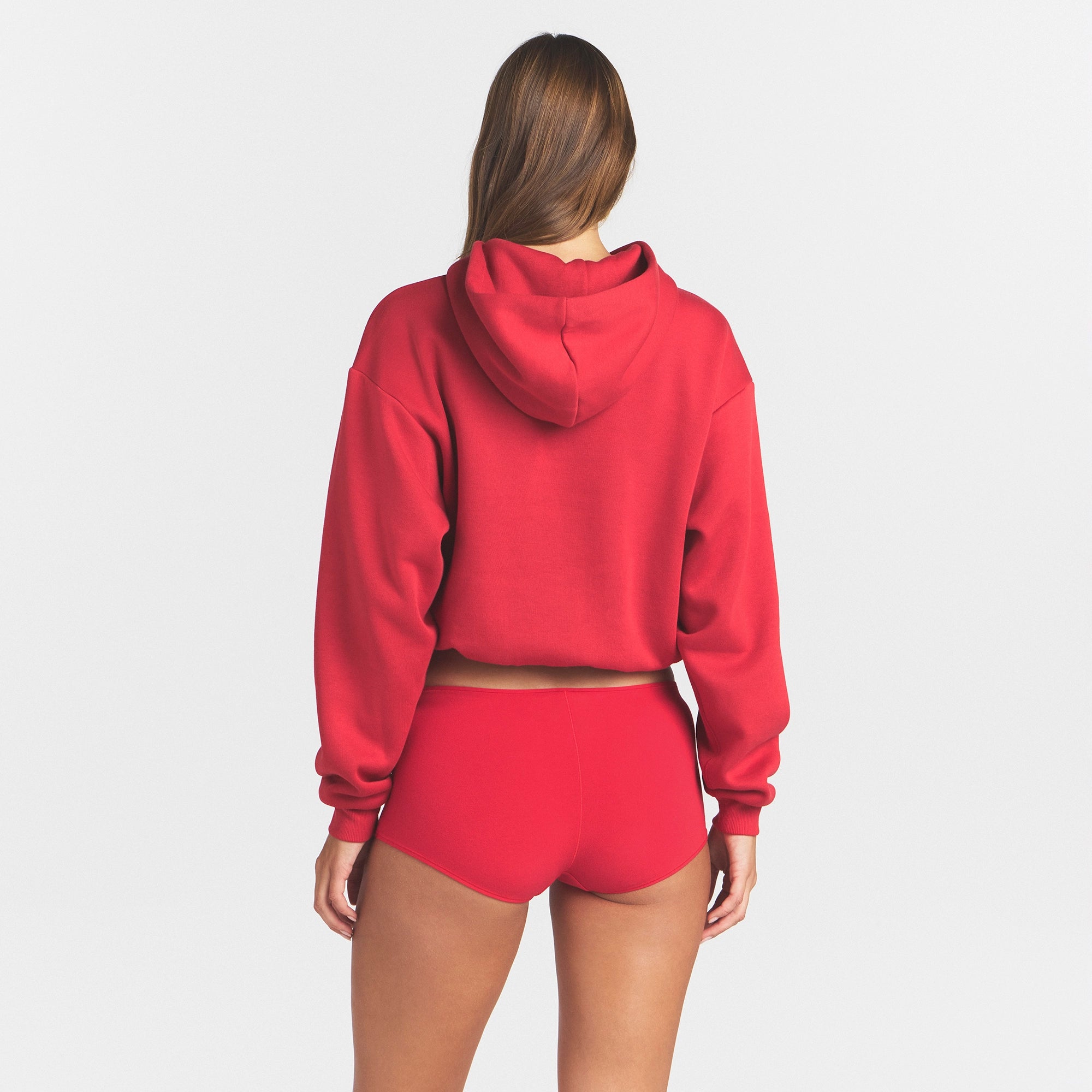 COTTON FLEECE CLASSIC HOODIE | WASHED RED - Image 4