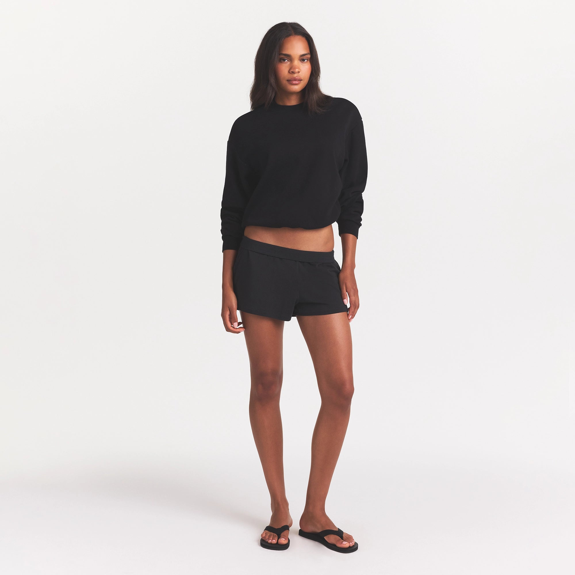 COTTON FLEECE CLASSIC CREWNECK | ONYX - Image 3