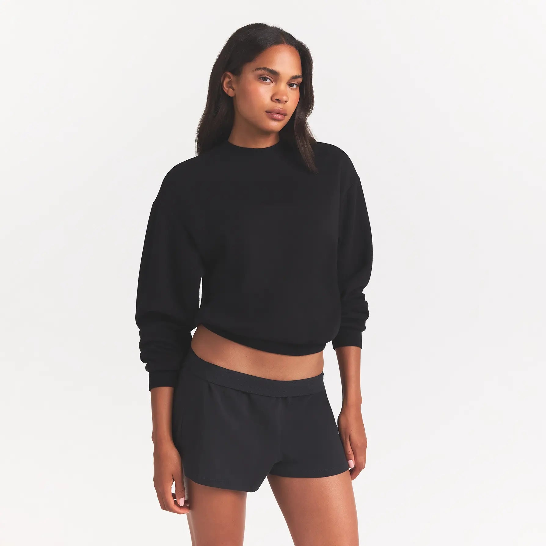 COTTON FLEECE CLASSIC CREWNECK | ONYX - Image 4