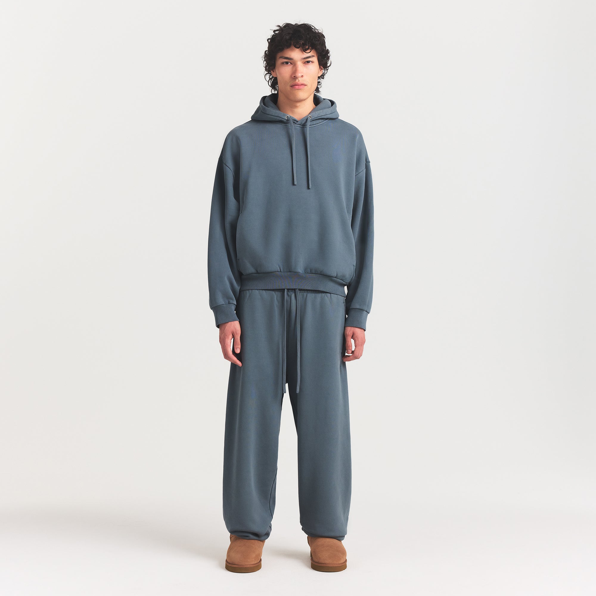 HEAVYWEIGHT FLEECE MENS HOODIE | KYANITE - Image 2