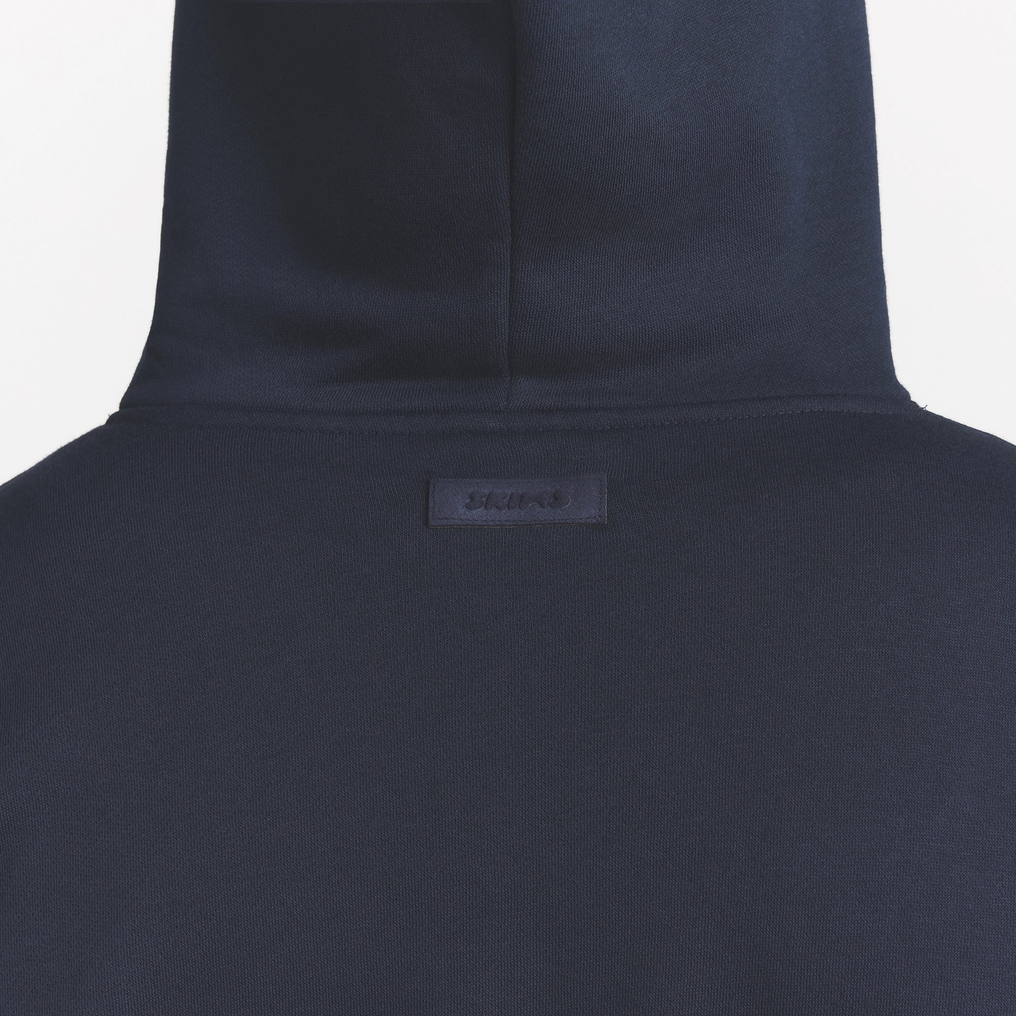 FLEECE LOUNGE MENS RELAXED HOODIE | NAVY - Image 4