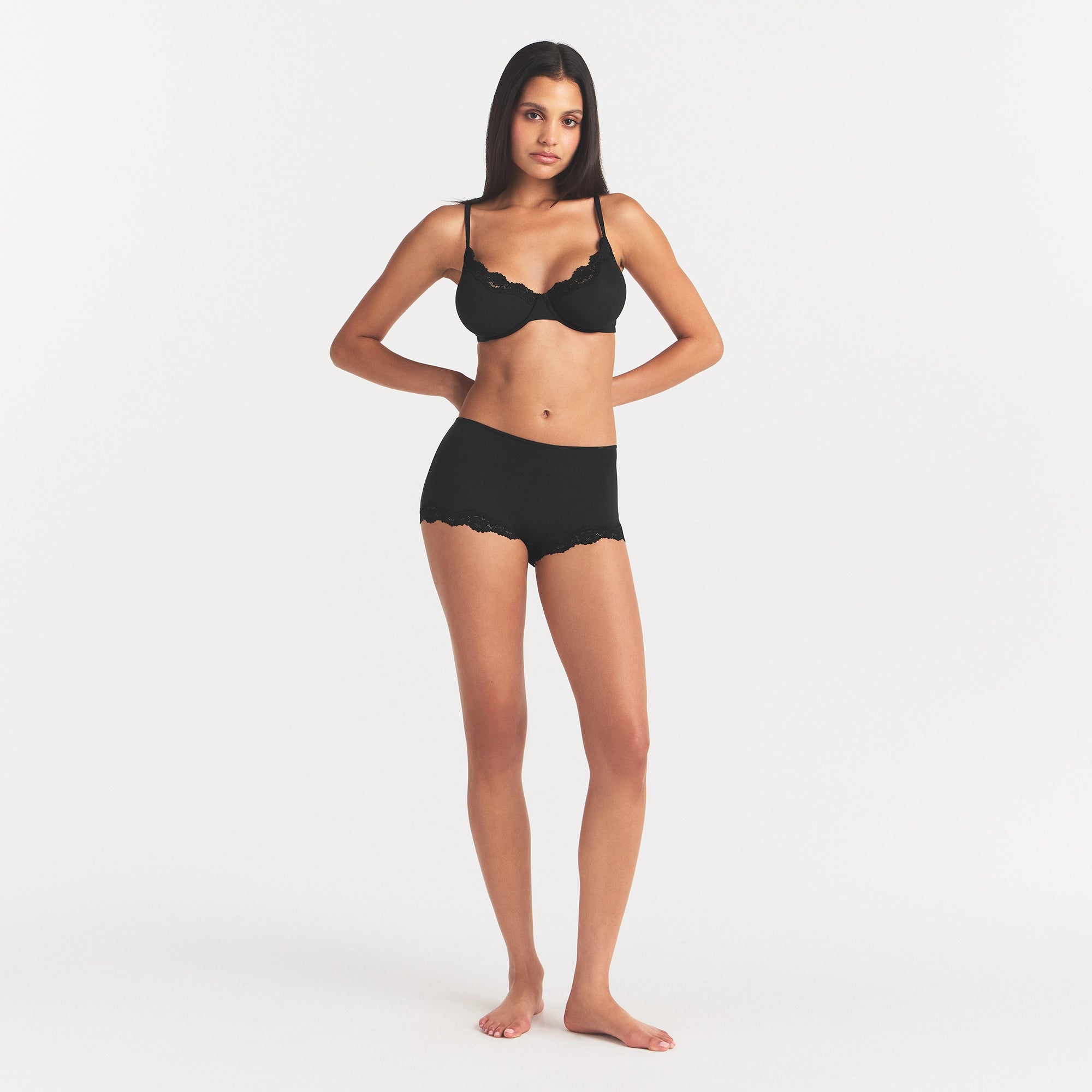 FITS EVERYBODY LACE BOY SHORT | ONYX - Image 2
