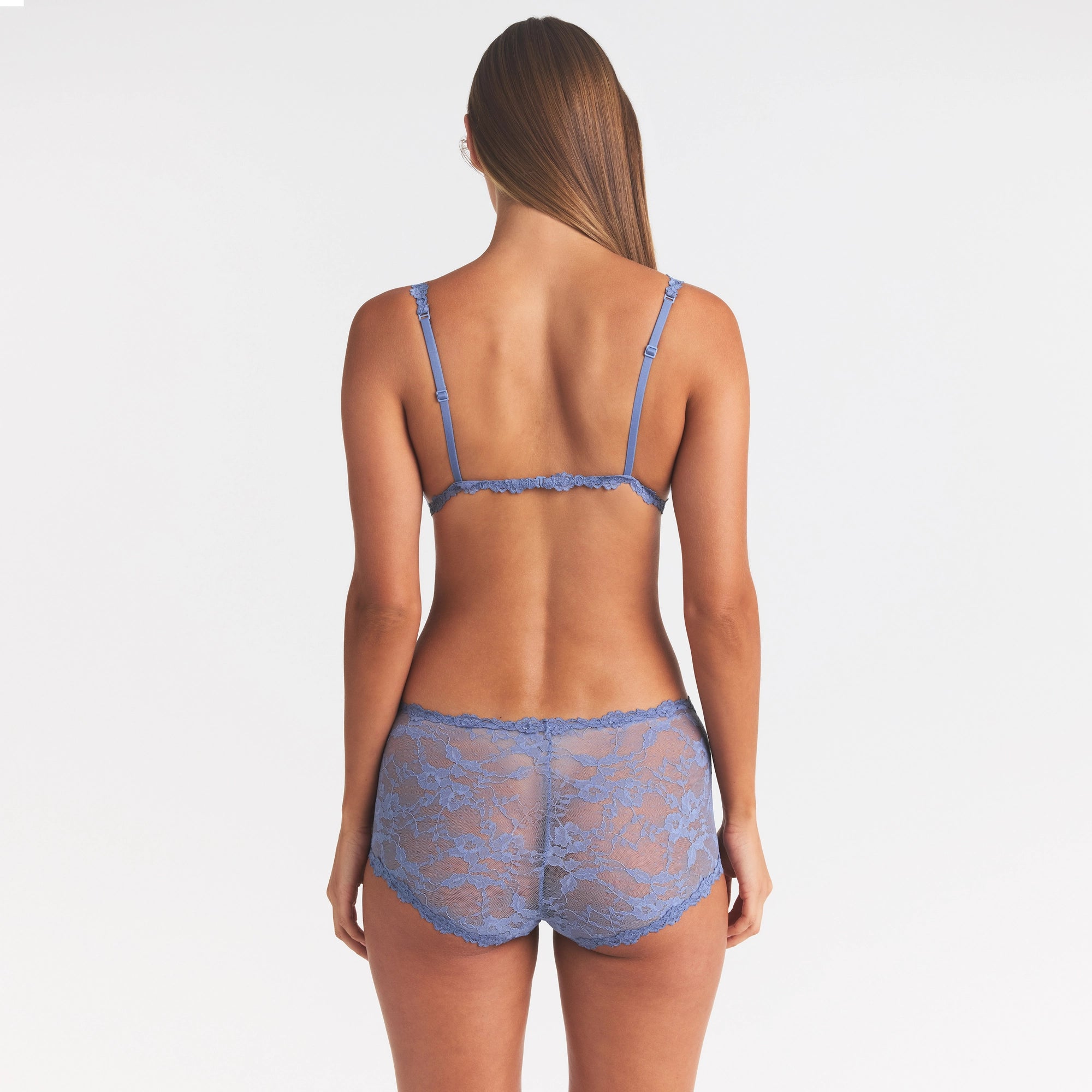 STRETCH LACE BOY SHORT | SLATE - Image 5