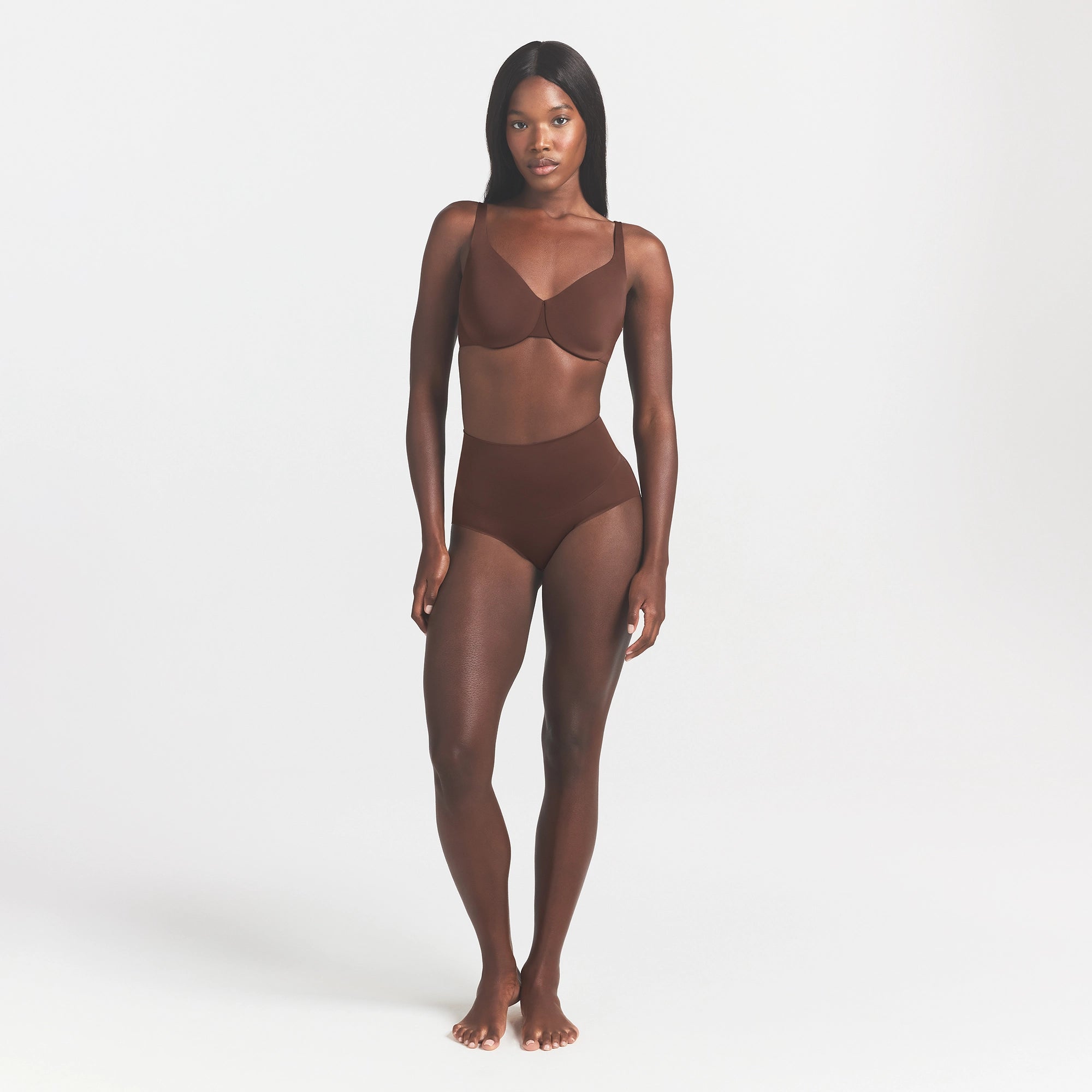 SMOOTHING INTIMATES HIGH-WAISTED BRIEF | COCOA - Image 2