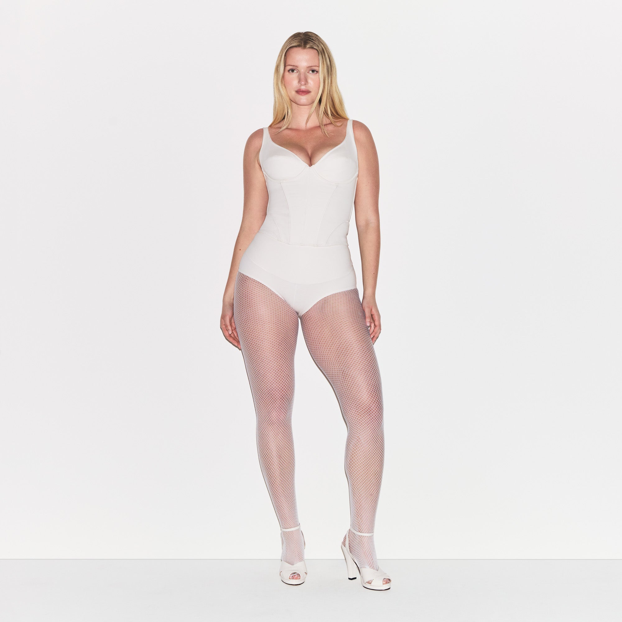 COTTON SHAPEWEAR HIGH-WAISTED BRIEF | MARBLE - Image 4